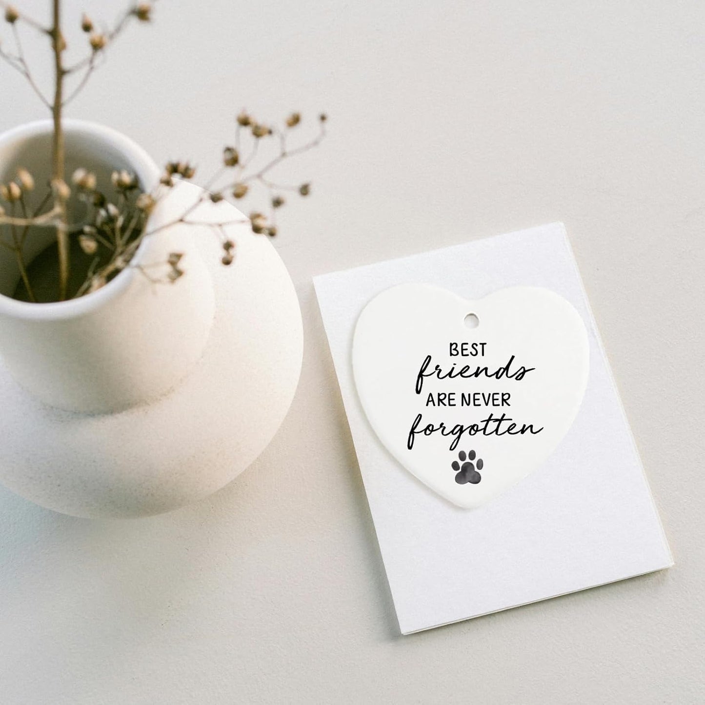 Memorial Gift for Loss of Dog Cat Pet Mziwuekt Ornament Keepsake Sign Heart Plaque Bereavement Condolence Grieving Dog Remembrance Gifts Loss of Pet Sympathy Gift Dog