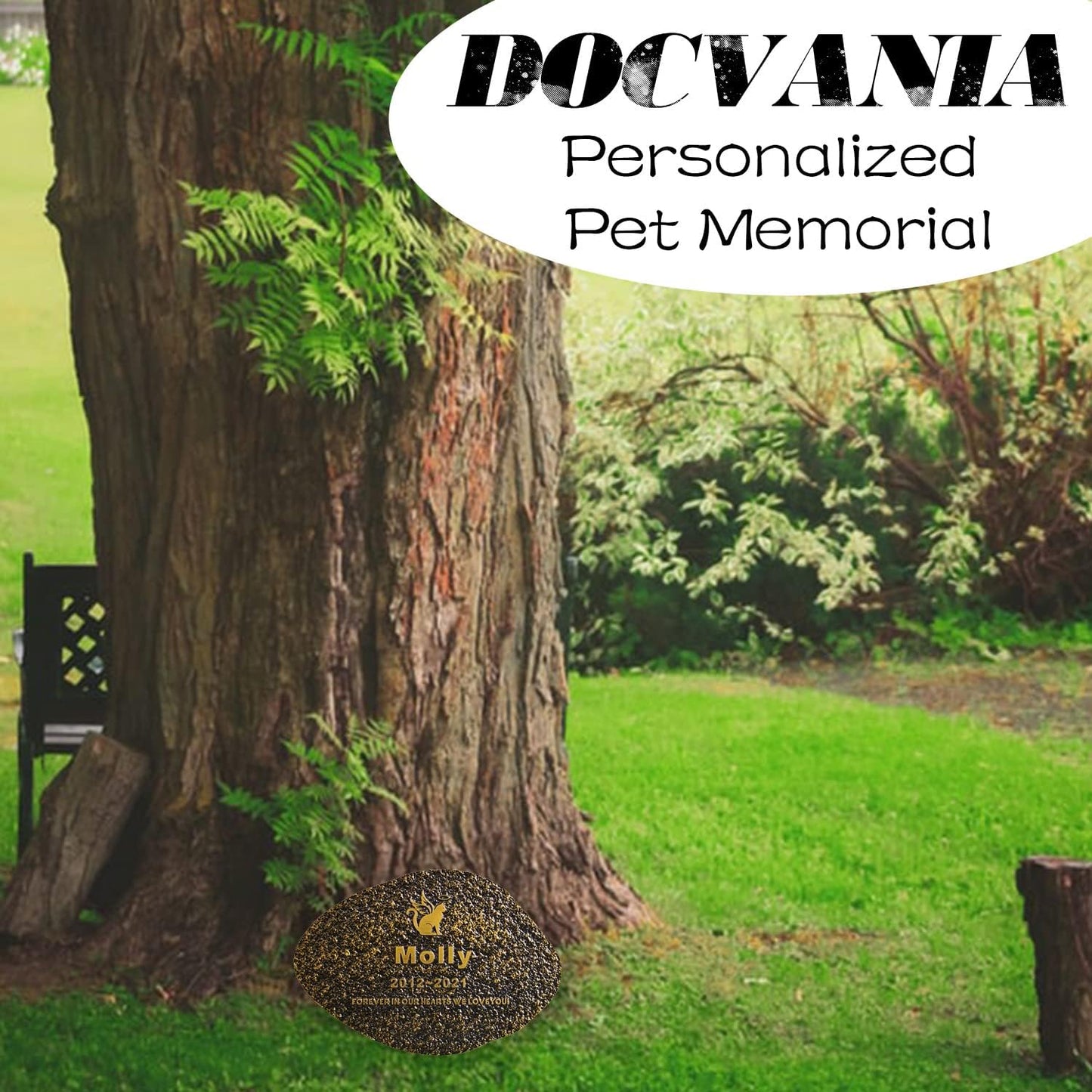 Pet Memorial Stone Cat Dog Pet Memorial Personalized Pet Grave Markers Customized Pet Grave Markers with Pet Name are a Sympathy Gift for The Loss of a Pet (Acrylic)