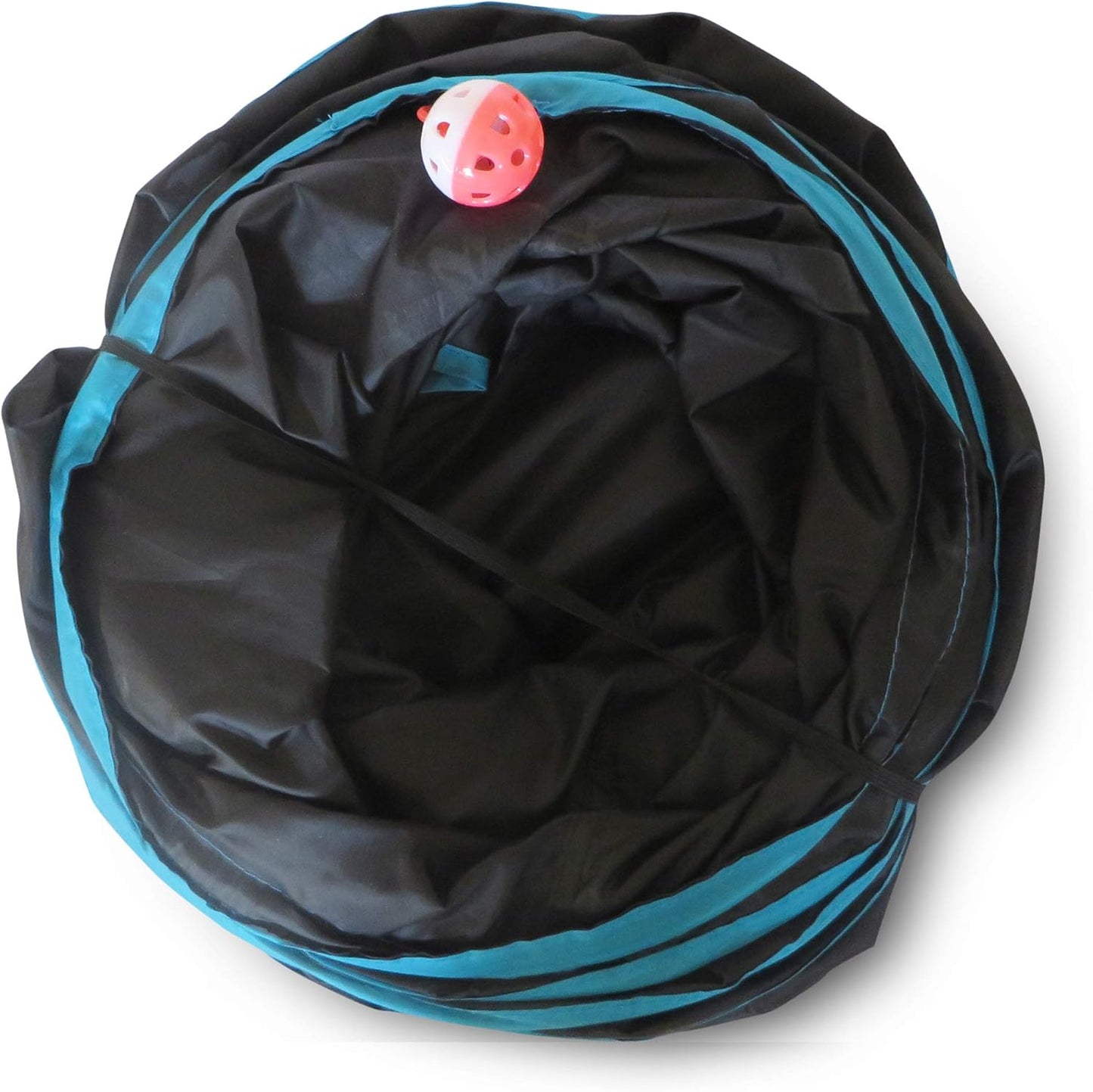 Feline Ruff Premium 3 Way Cat Tunnel. Extra Large 12 Inch Diameter and Extra Long. A Big Collapsible Play Toy. Wide Pet Tunnel Tube for Other Pets Too!