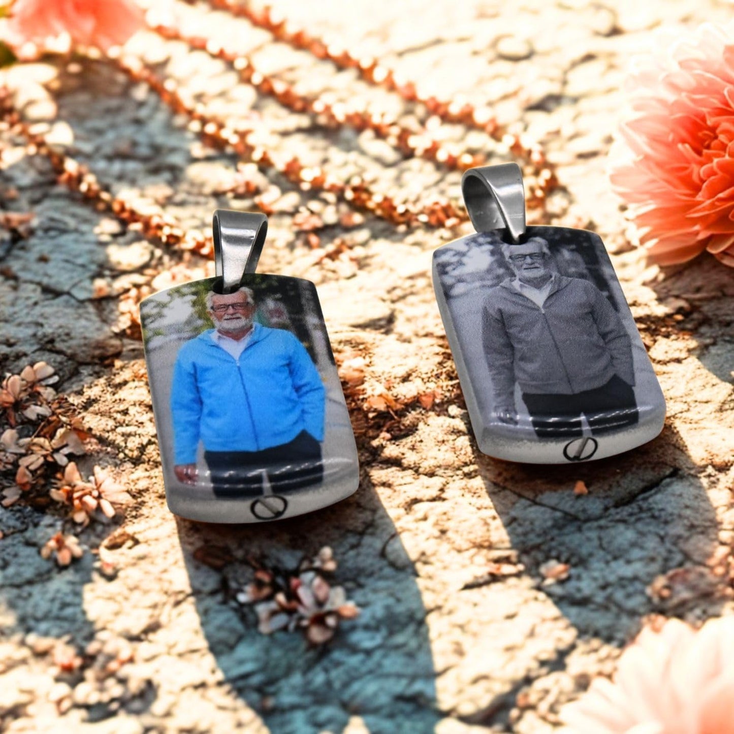 Personalized Ashes Necklace for Men Women Pet Custom Photo Text Urn Necklace Customized Engraving Holder Memorial Cremation Jewelry Keepsake Memorial Gifts