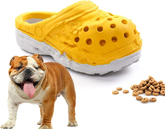 Dog Chew Toys,Durable Rubber Slipper Toy for Puppy,Dog Tough Toys for Pet Training and Cleaning Teeth,Interactive Puppy Toys Aggressive Chewers Small Meduium Breed