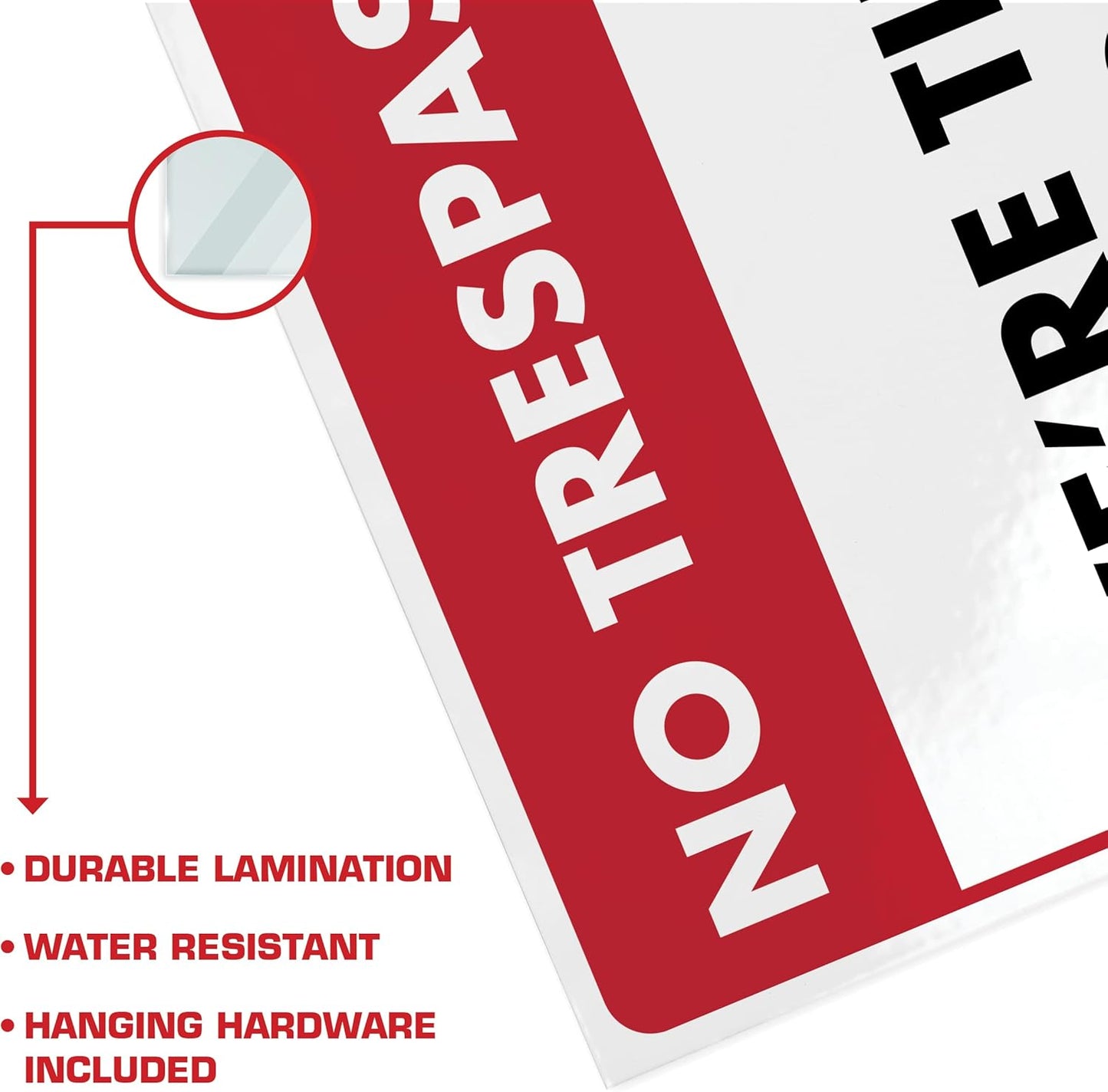 No Trespassing We're Tired of Hiding the Bodies - Humorous Laminated Sign - 8.5" x 11" - Vintage Halloween Decor, Home Office & Man Cave Décor - ENVISIONED Signage