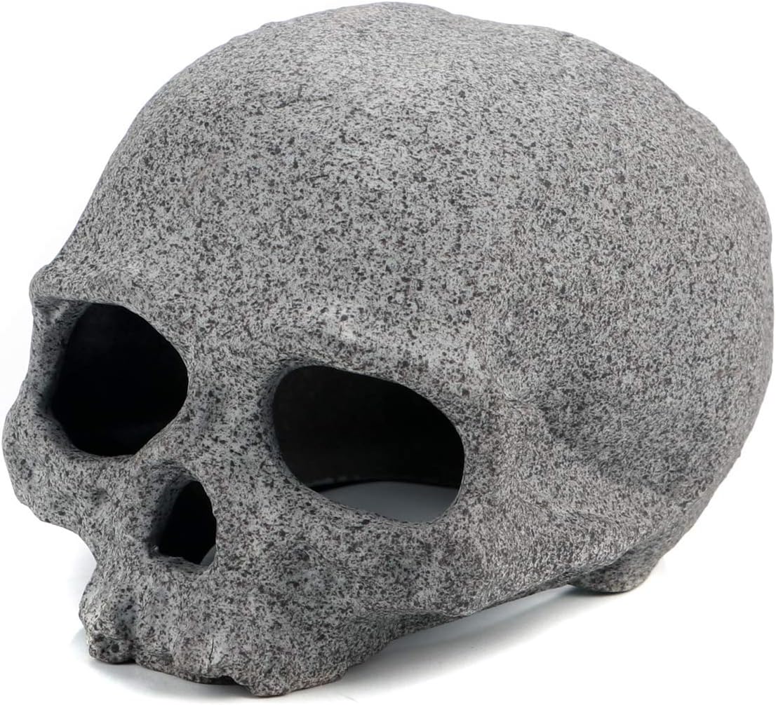 Aquarium Decorations Rock, Ceramic Shelters - Shrimp Habitat, Breeding Tube, Hiding cave, Stackable Fish Tank Decor Cave for Hiding, Betta Fish (J501)