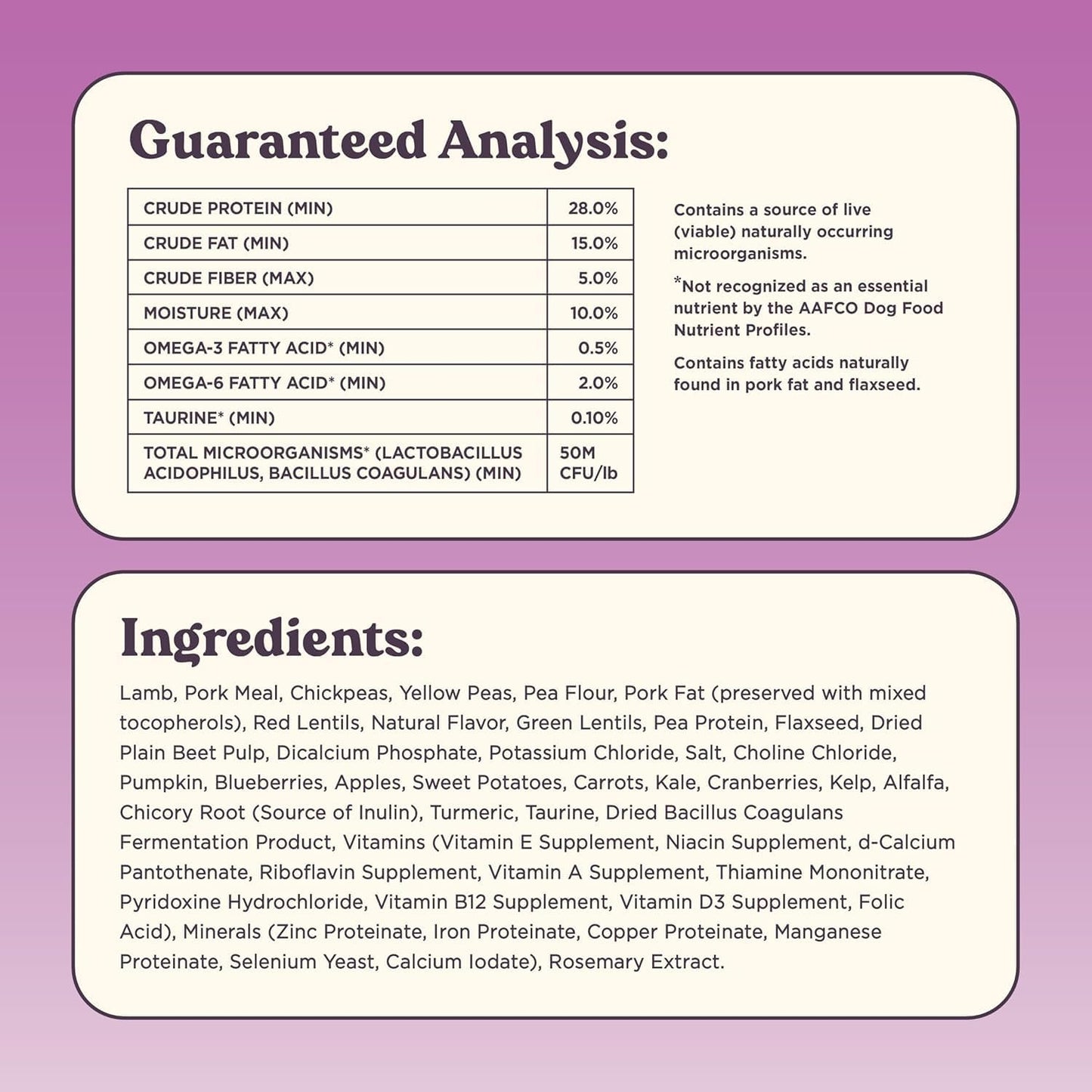 Bundle x Joy Superfood Dry Dog Food - Pet Food for Small, Medium and Large Breeds - Made with Real Ingredients - Nutrient Dense Probiotic Dog Food to Support Healthy Digestion (12 Pound, Lamb)