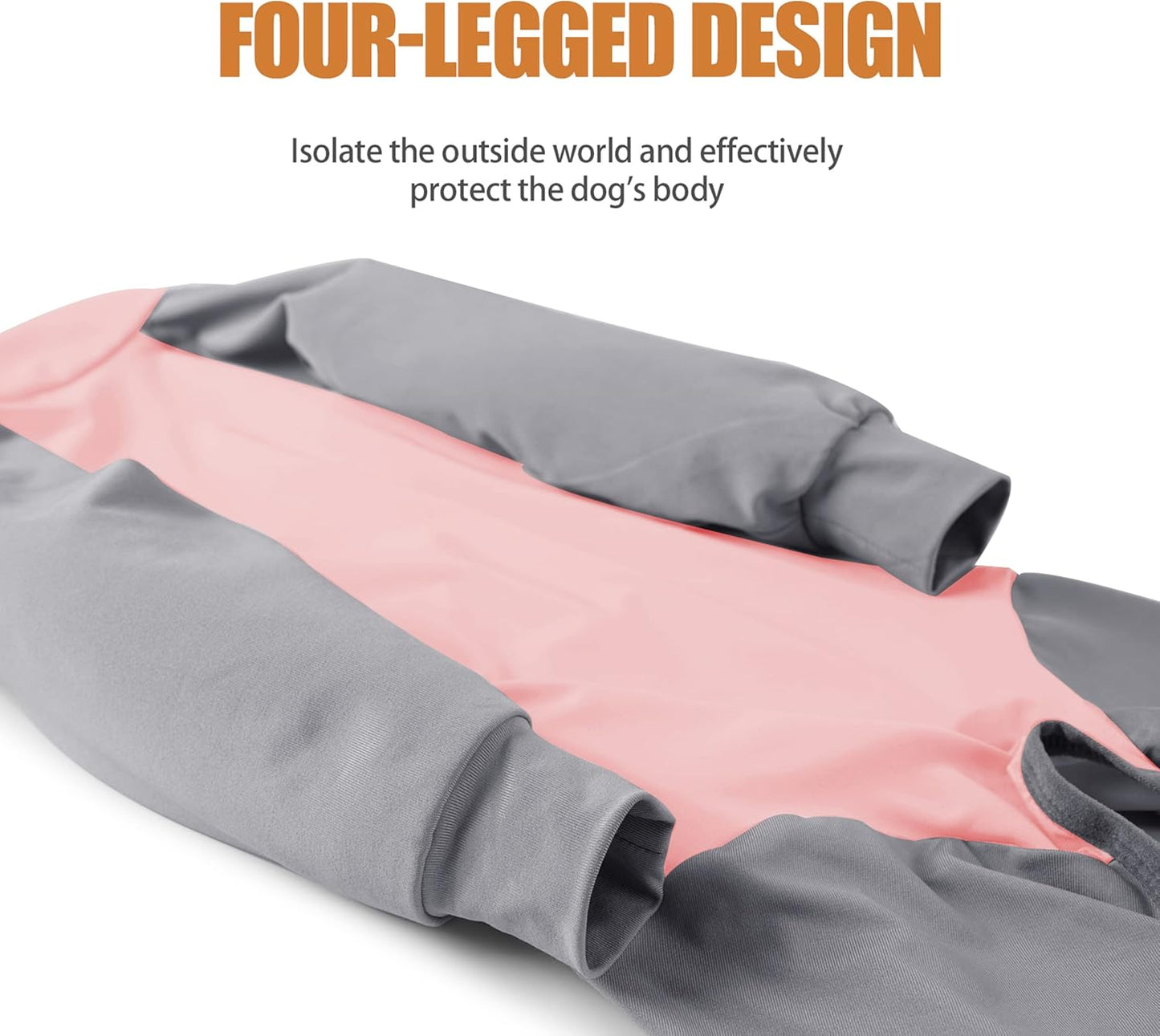 Dog Recovery Suit, Abdominal Wound After Surgery Wear, Prevent Licking Wounds, E-Collar & Cone Alternatives, Long Sleeve Postoperative Shirts Dog Pajamas Prevent Shedding(XL, Pink)