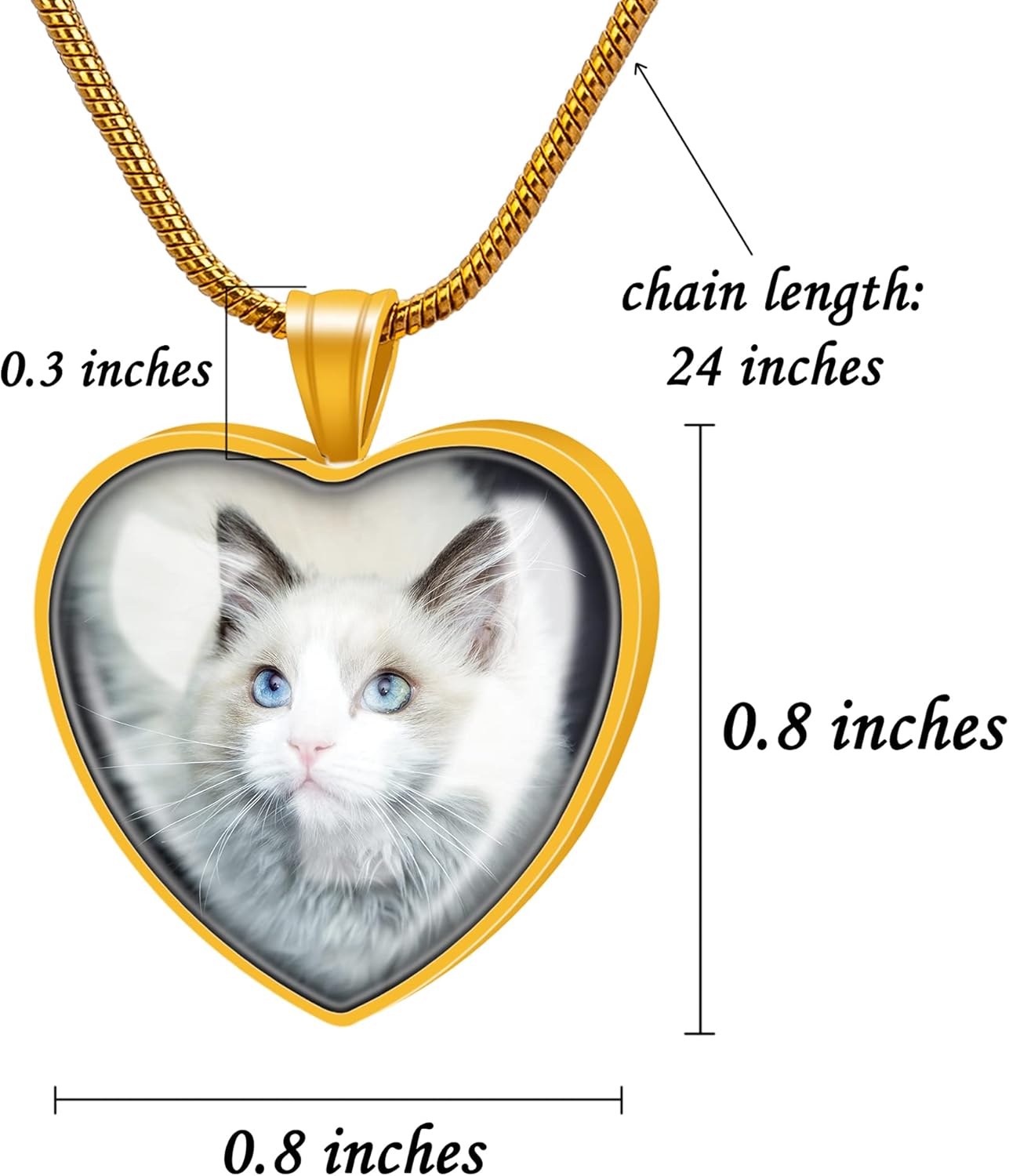Farfume Personalized Pet Urn Necklace for Dog Cat Ashes Cremation Pet Memorial Customized Photo Text Engraving Pendant Keepsake Funeral Jewelry