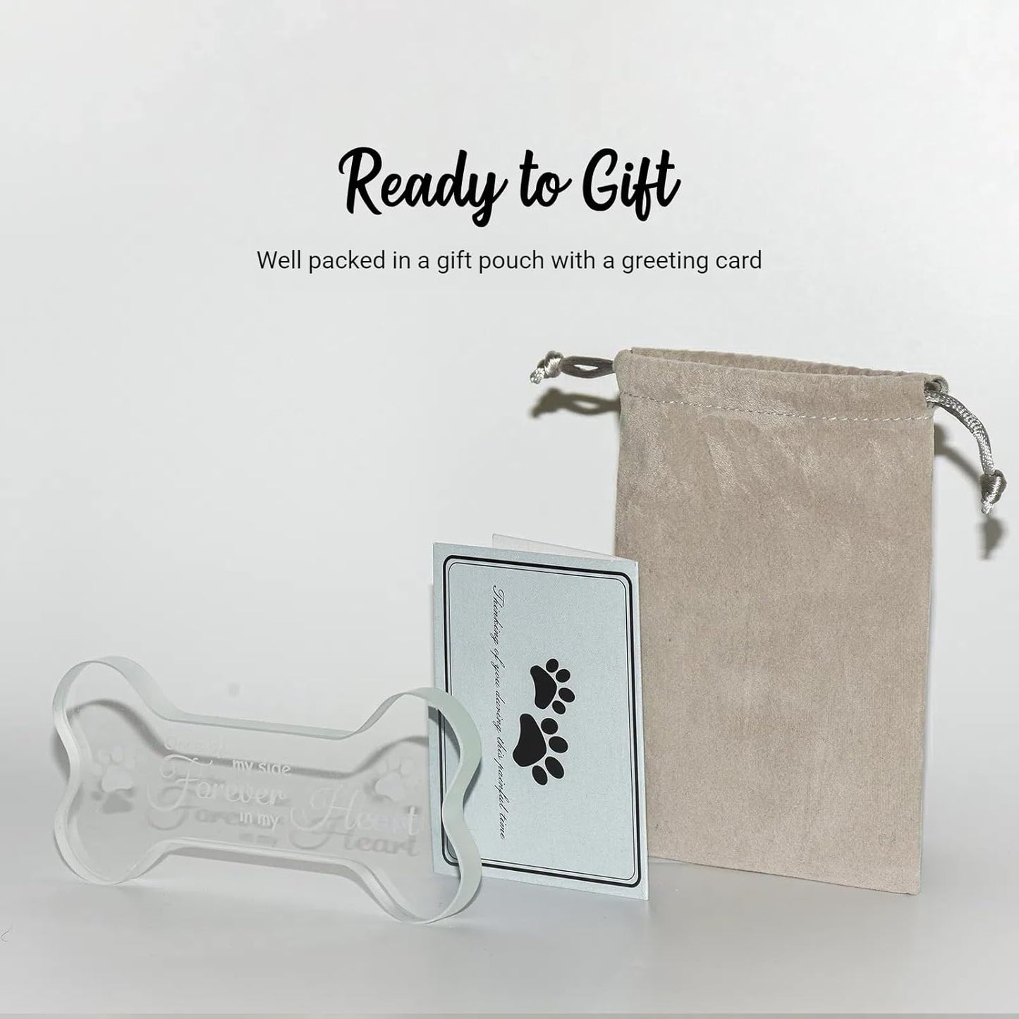 Crystal Glass Dog Memorial Gifts for Loss of Dog, Pet Memorial Gift for Dogs, Loss of Dog Sympathy Gift for Dog Owner, Pet Bereavement Gifts Ideas, Personalized Dog Memory Keepsake for Dog Death