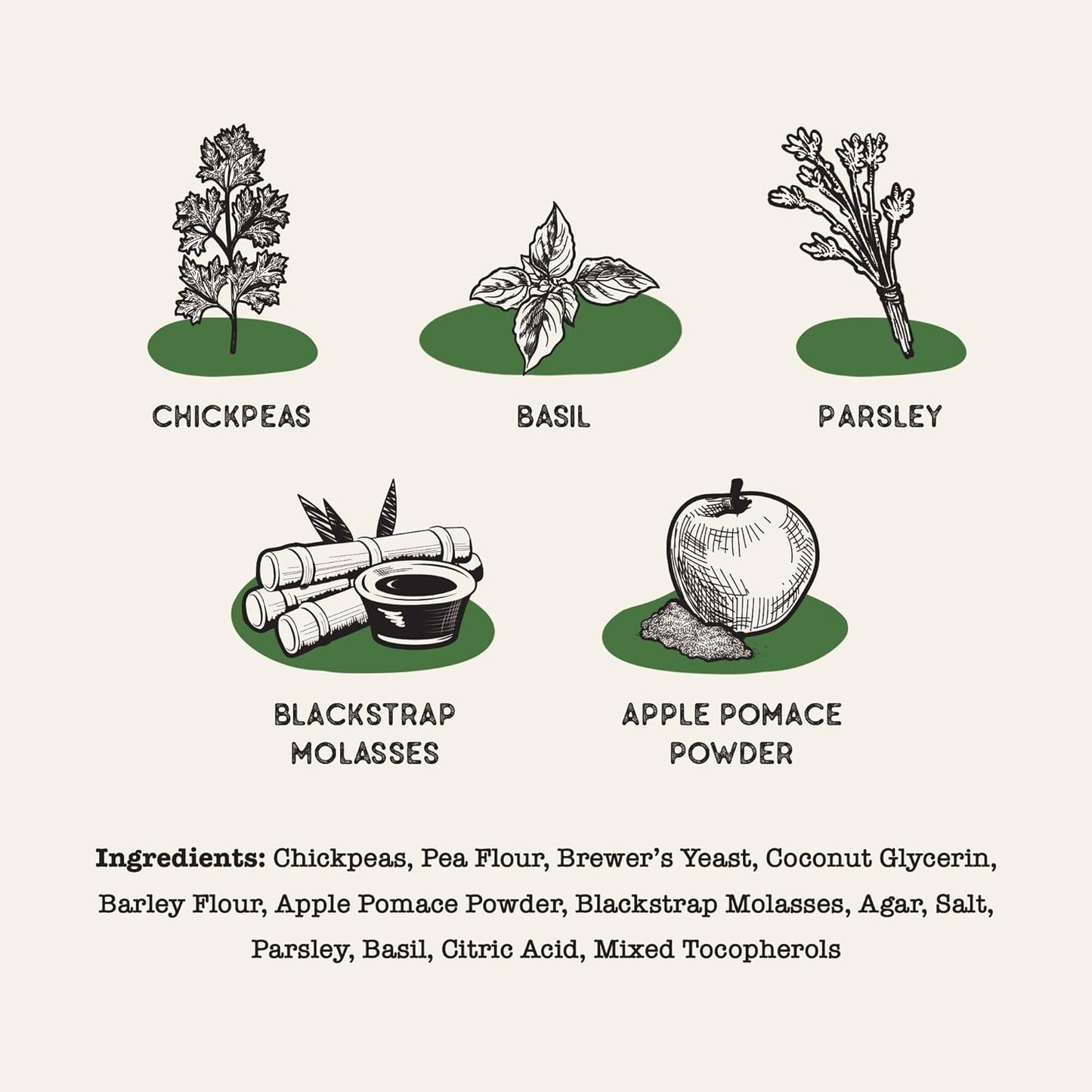 Dog Treat Naturals: Dental Sticks - Chickpea & Basil - 10oz (20ct), Dog Chew Treats, Freshen Breath, Fight Plaque-Tartar, Helps Clean Teeth, USA Made