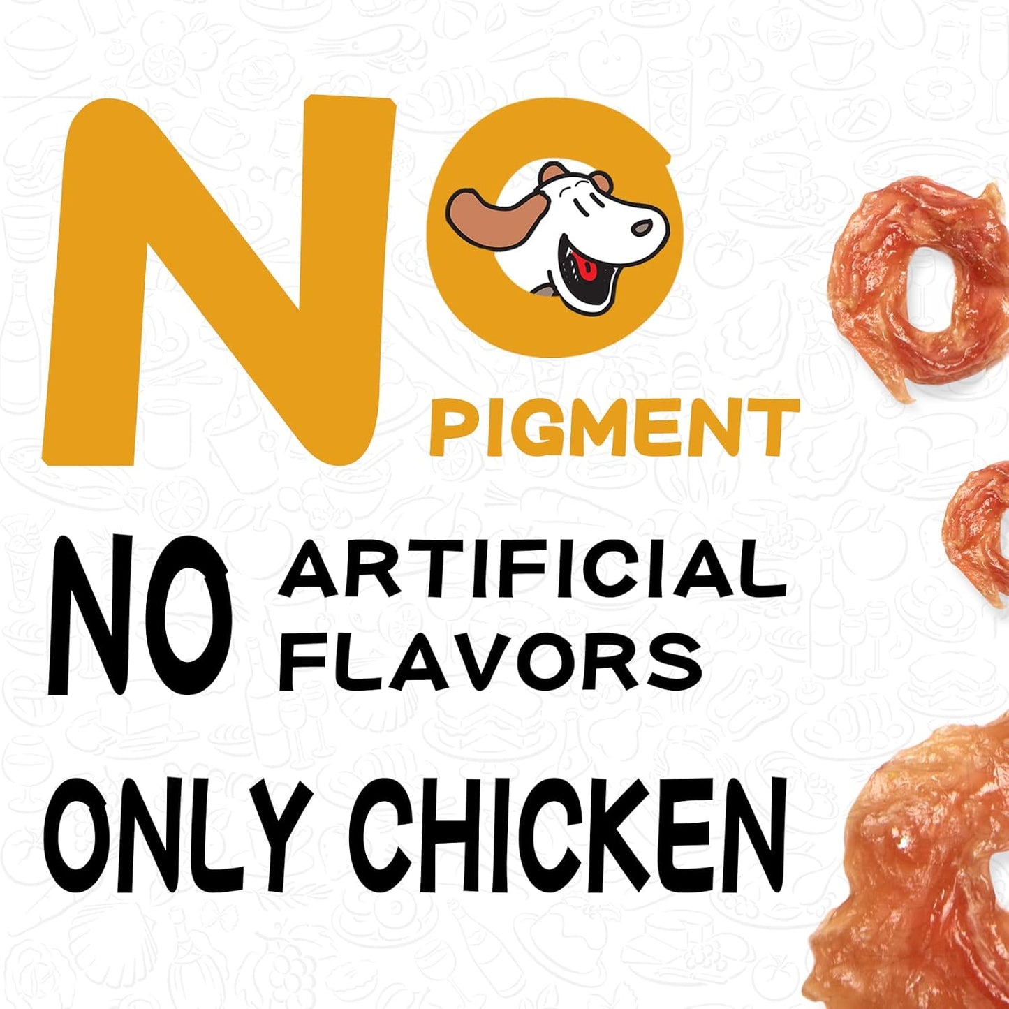 PAWUP Chicken Jerky Dog Treats, Natural Dog Chicken Jerky Treats w/Taurine, Training Treats, 12.5 oz