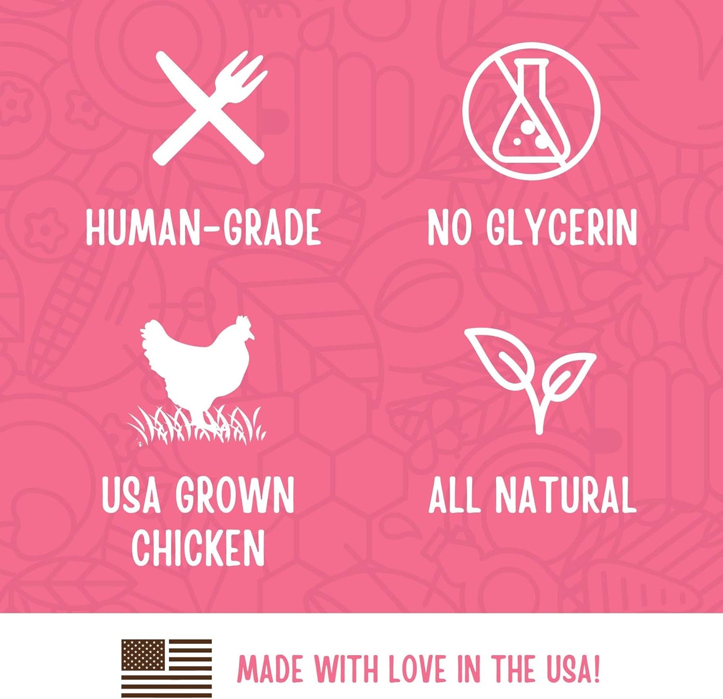 Full Moon Chicken Strips Healthy All Natural Dog Treats Human Grade Made in USA Grain Free, 1.5 Pound (Pack of 2)