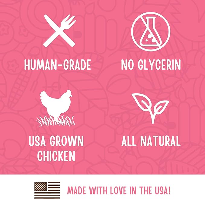 Full Moon Chicken Strips Healthy All Natural Dog Treats Human Grade Made in USA Grain Free 12 oz