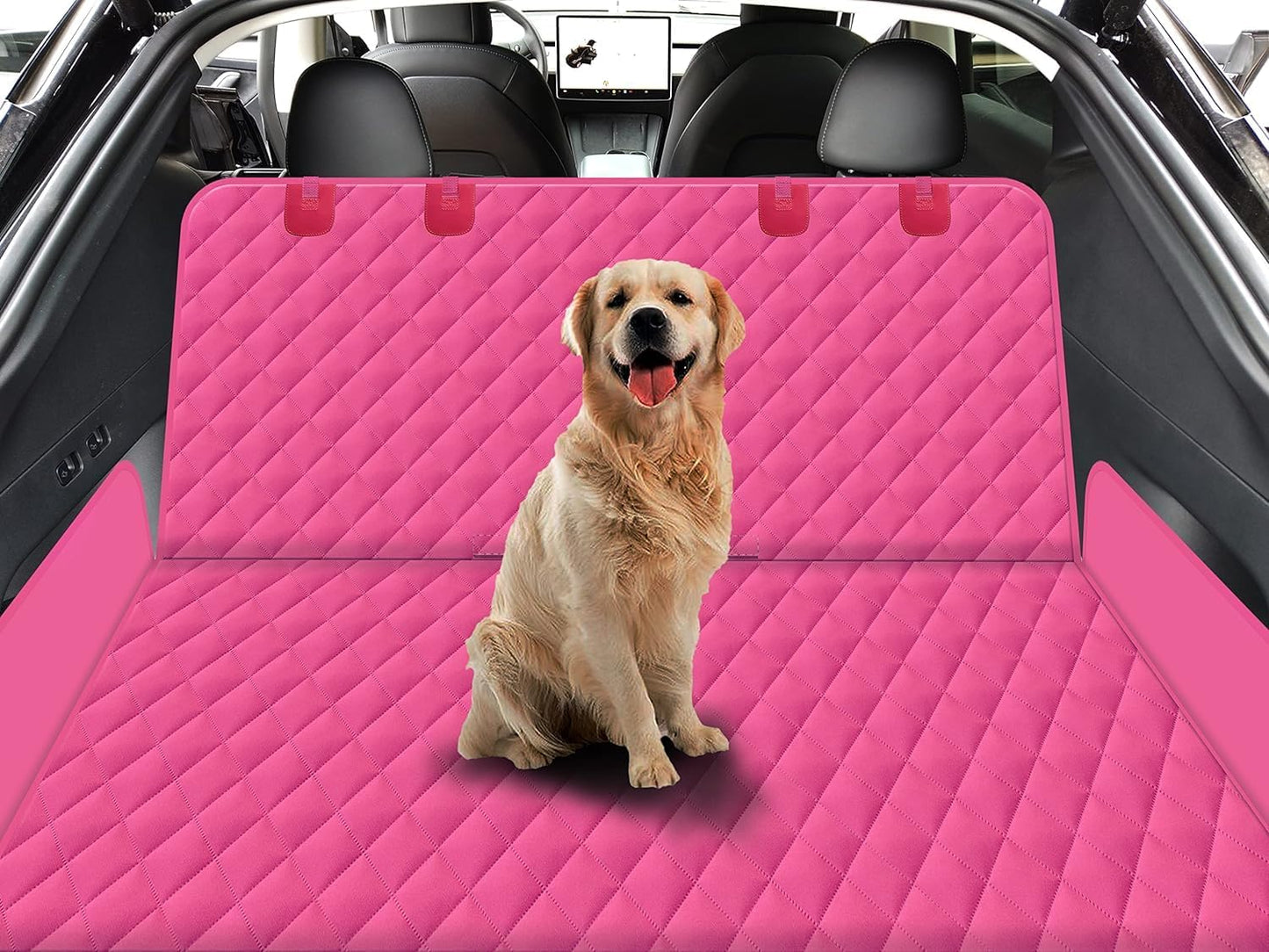 GXT Dog Back Seat Cover Protector for Cars SUV and Trucks with Mesh Window, Scratchproof Nonslip and Waterproof Material