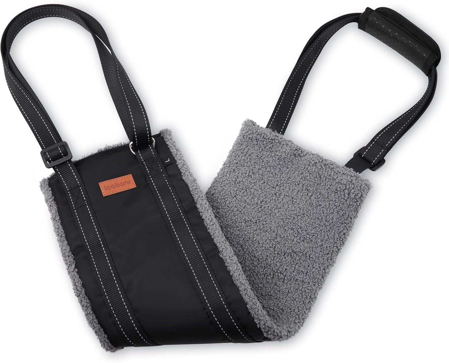 LOOBANI Portable Dog Sling for Back Legs, Hip Support Harness to Help Lift Dogs Rear for Canine Aid and Old K9 Cruciate Ligament Rehabilitation