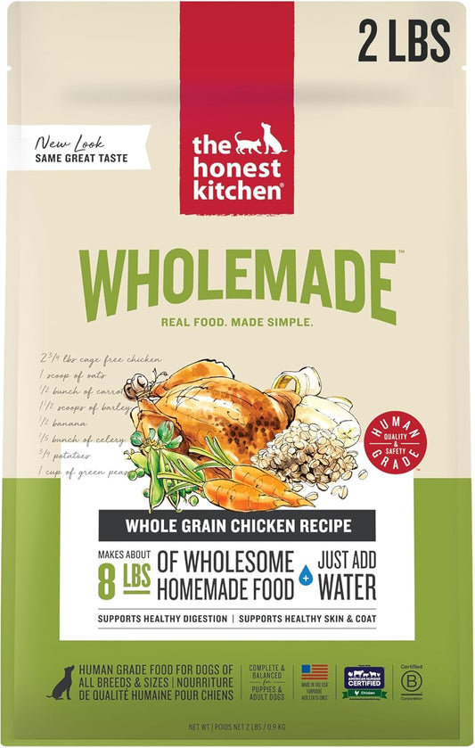 The Honest Kitchen Wholemade™ Whole Grain Chicken Dog Food, 2 lb Bag