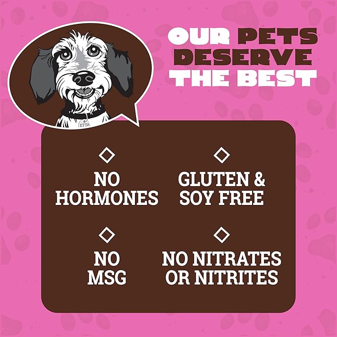 etta says! Big Yumm Sticks - Real Meat Pork Dog Jerky Treats - Human Grade - Made in The USA (12 Count Pack of 1)