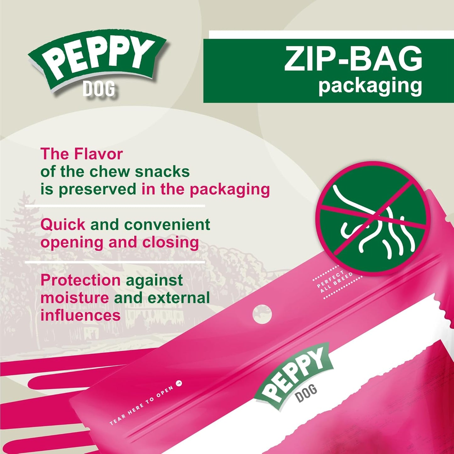 Natural Dog Treats – 15 Count (1.4 lb) | Single Ingredient | Rawhide Alternative | Healthy Chews for All Breed