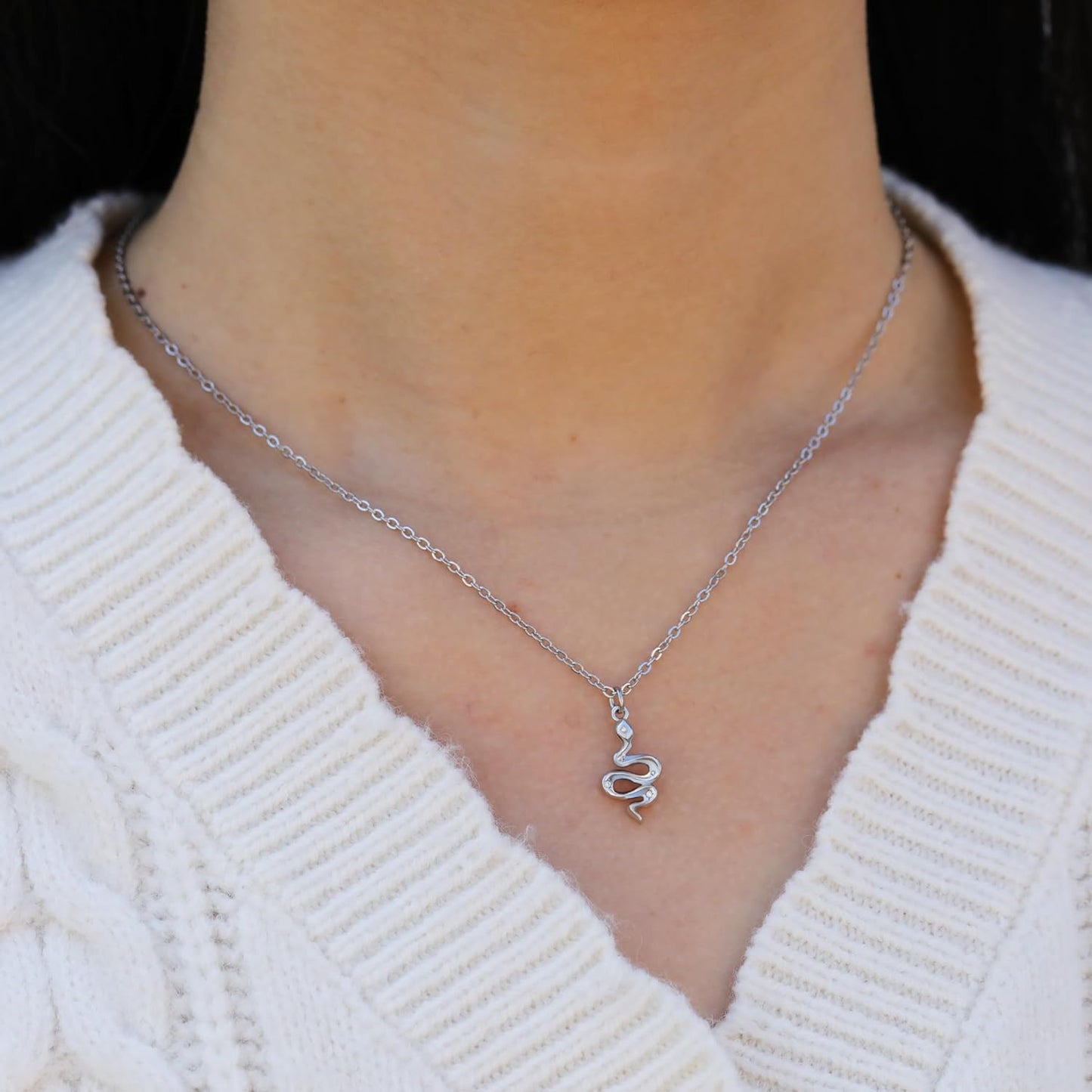 Baydurcan Pendant Necklace for Women Evil Eye Ankh Bow Necklace for Friends Sister Birthday Just Because Christmas Gifts