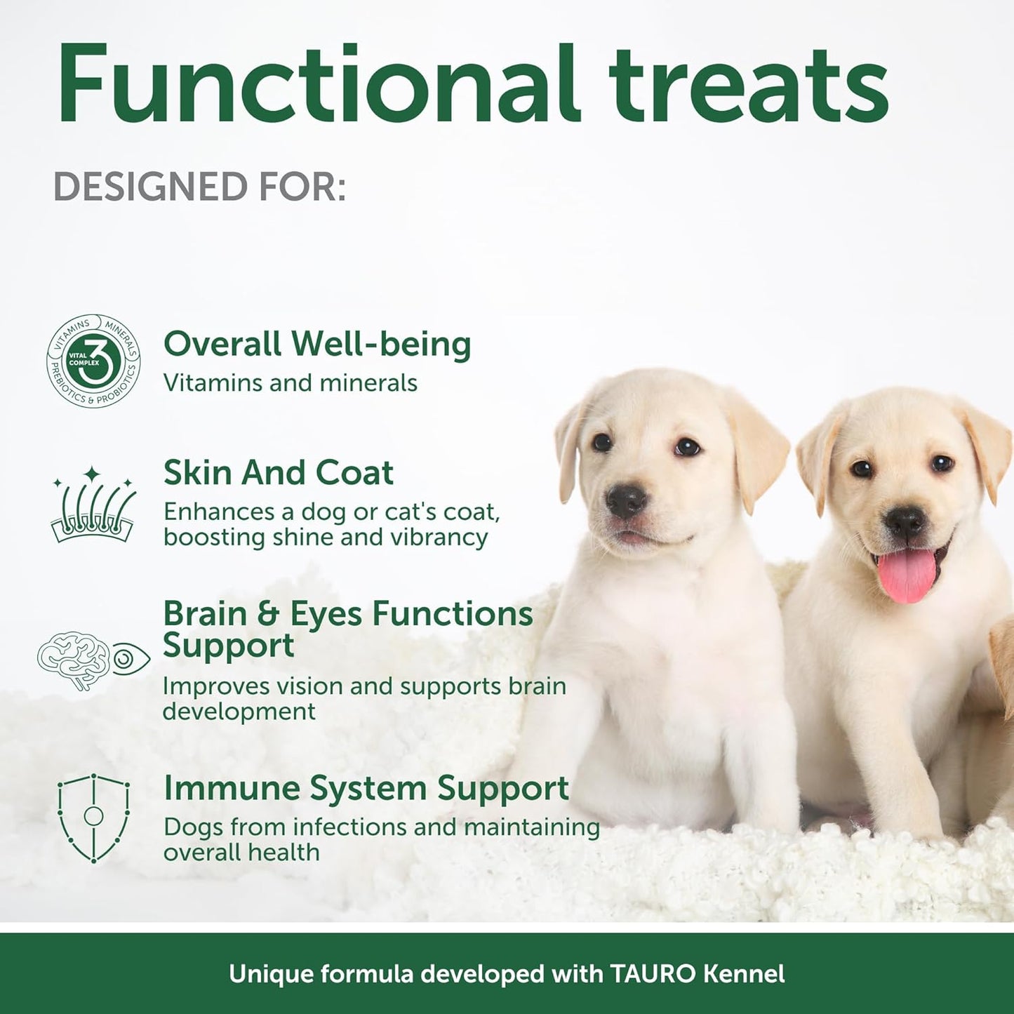 Nature's Protection Training Puppy Treats - Healthy, Grain Free Dog Treats for Small, Medium & Large Breed Dogs with Light Fur (Superior Care - Salmon, 5.29 oz)