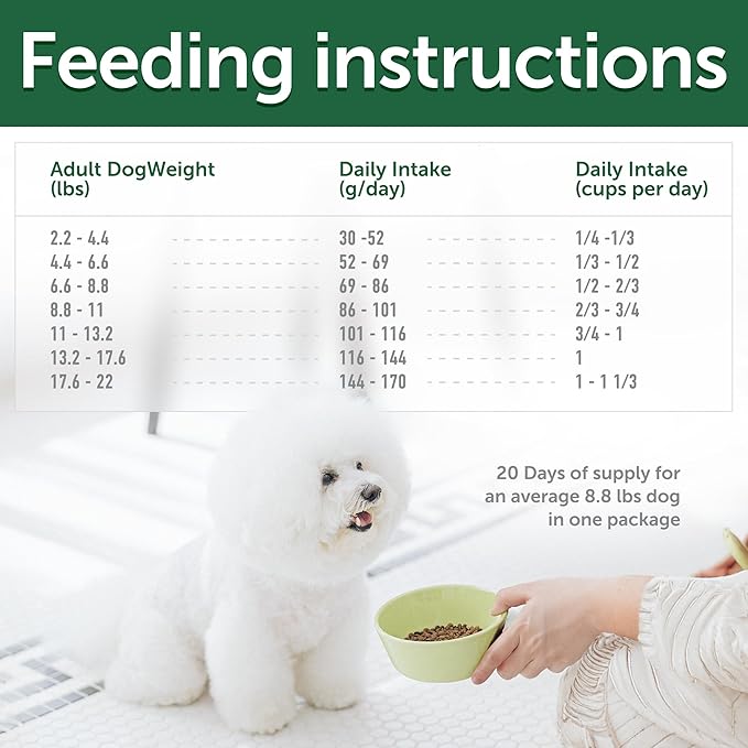 Nature's Protection Hypoallergenic Small Breed Dry Dog Food - High Protein, Grain Free Tear Stain Formula - Dog Kibble for Sensitive Stomachs for Adult Light Fur Dogs (Superior Care - Insect, 3.3 lb)