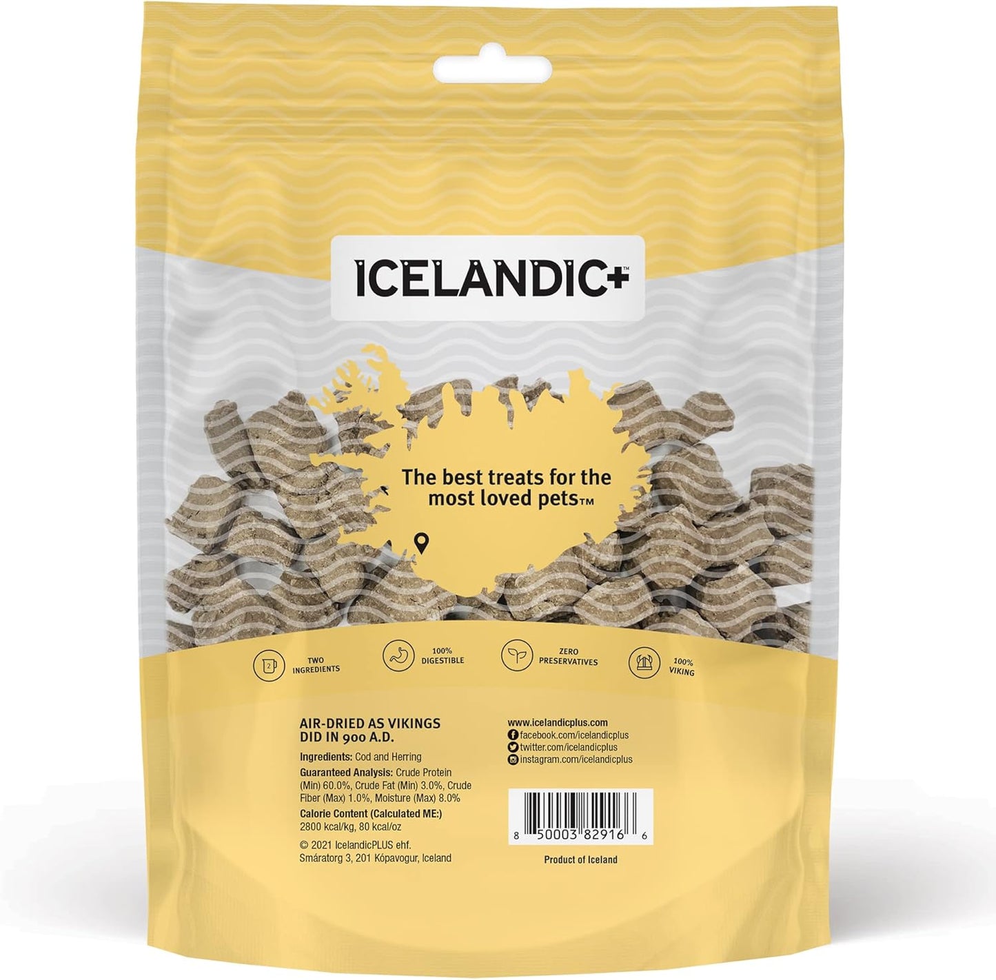 Icelandic+ Cod & Herring Combo Bites Dog Treat 3.0-oz Bag