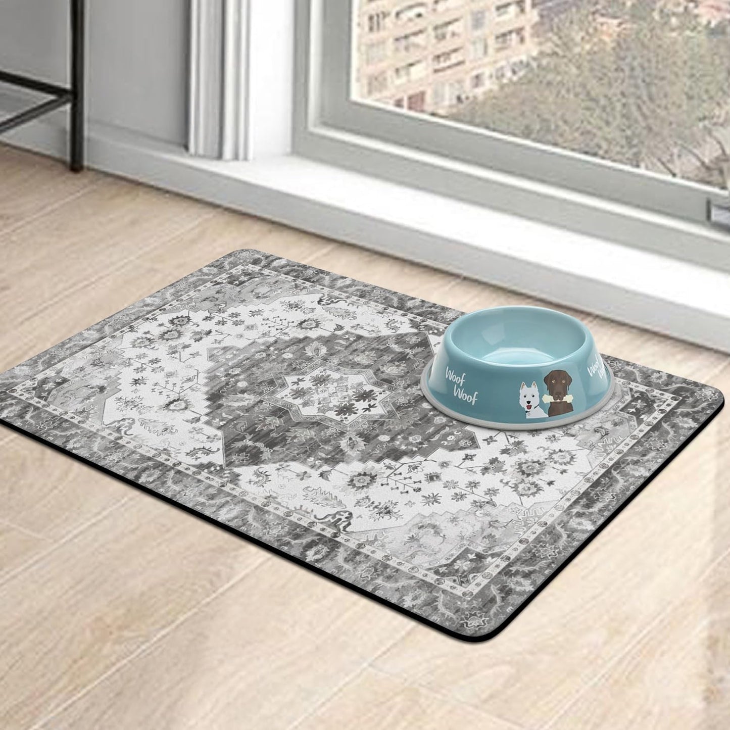 Pet Food Mats for Floor, Absorbent Dog Mat for Food and Water Dispenser Mat, Dog Food Mat Quick Dry Cat Food Mat Pet Supplies