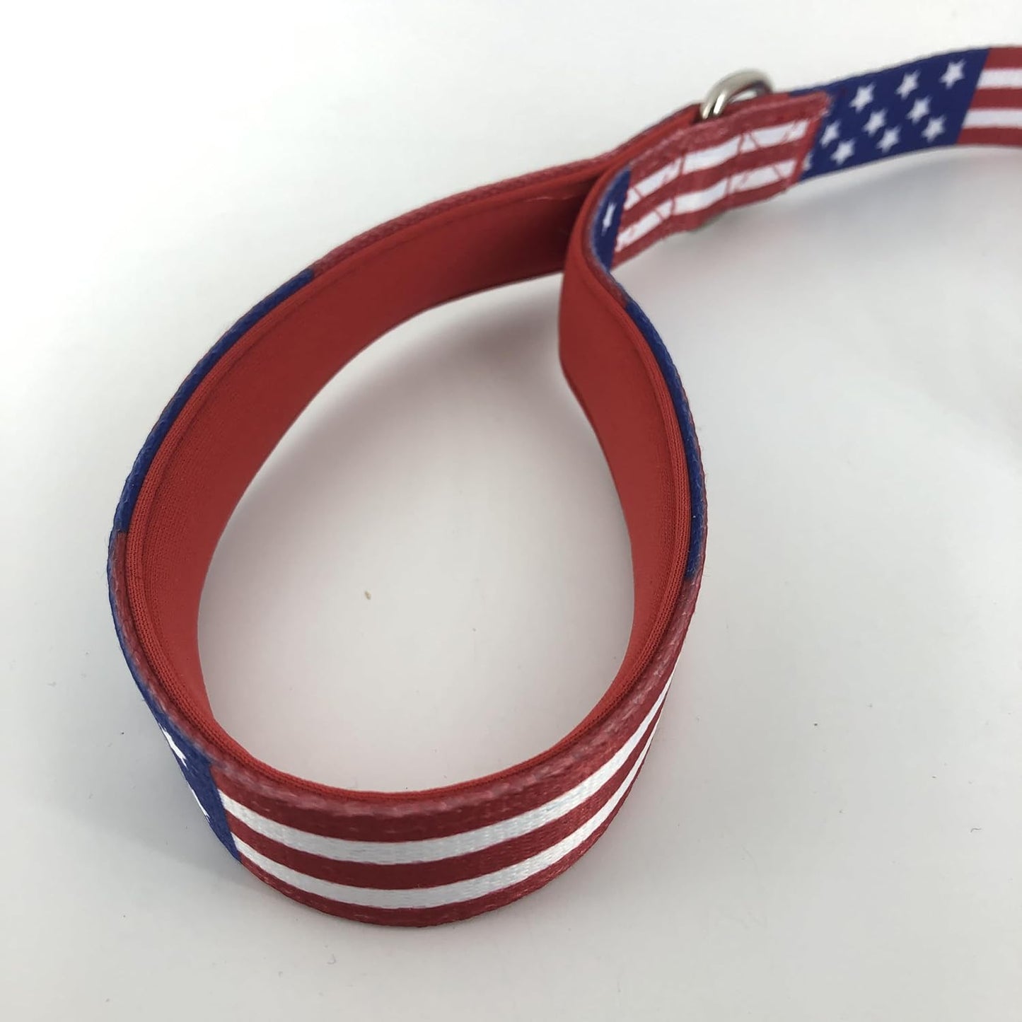 American Flag Dog Leash - Premium Nylon, Durable & Comfortable, 360° Rotating Metal Clip, Anti-Tangle Design, Ideal for Small to Medium Dogs (Leash S)