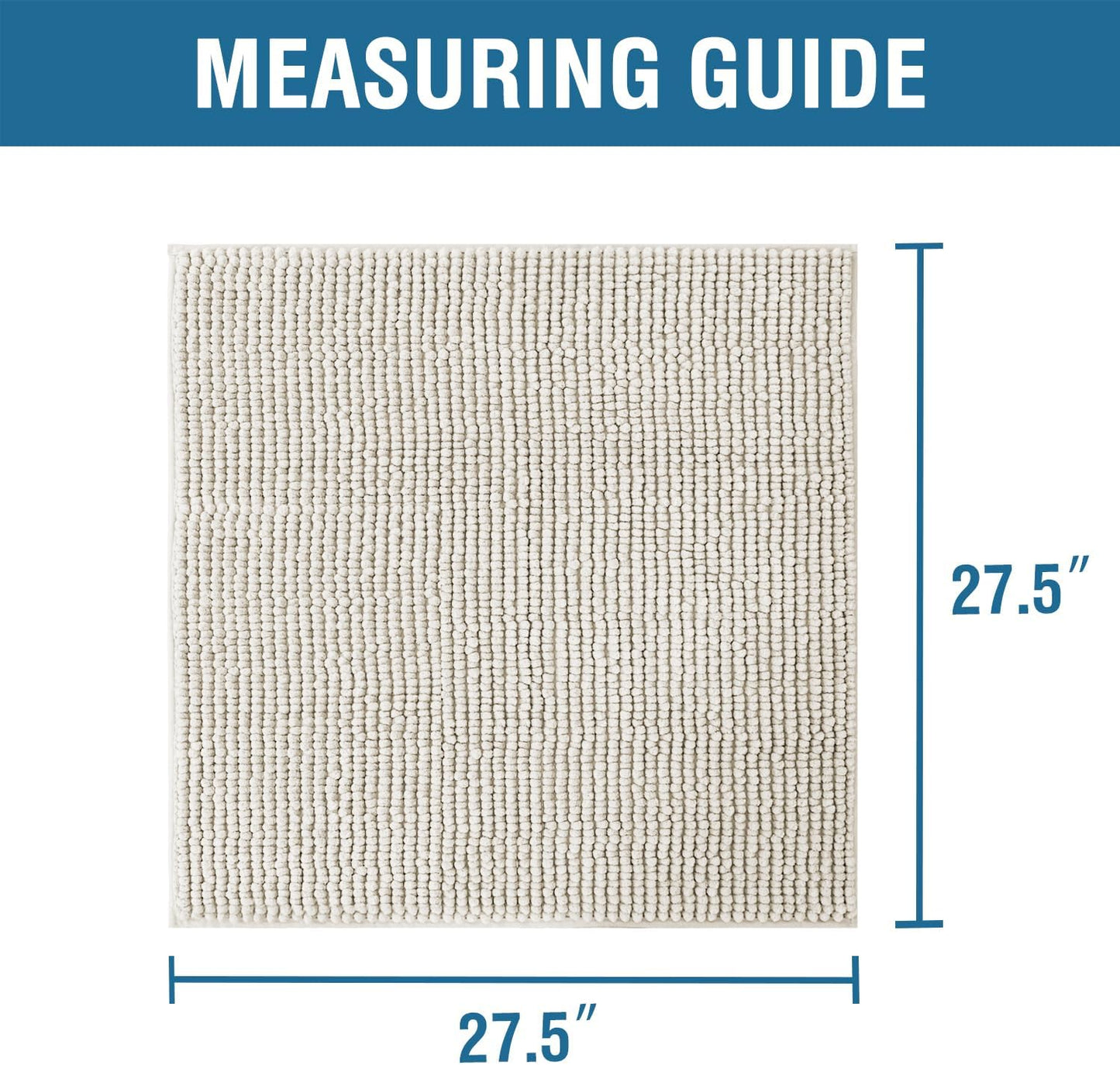 H.VERSAILTEX Plush Chenille Couch Armrest Cover 2 Packs Thick and Soft Sofa Covers Furniture Protector Cover for Pets (27.5" x 27.5", Oatmeal)