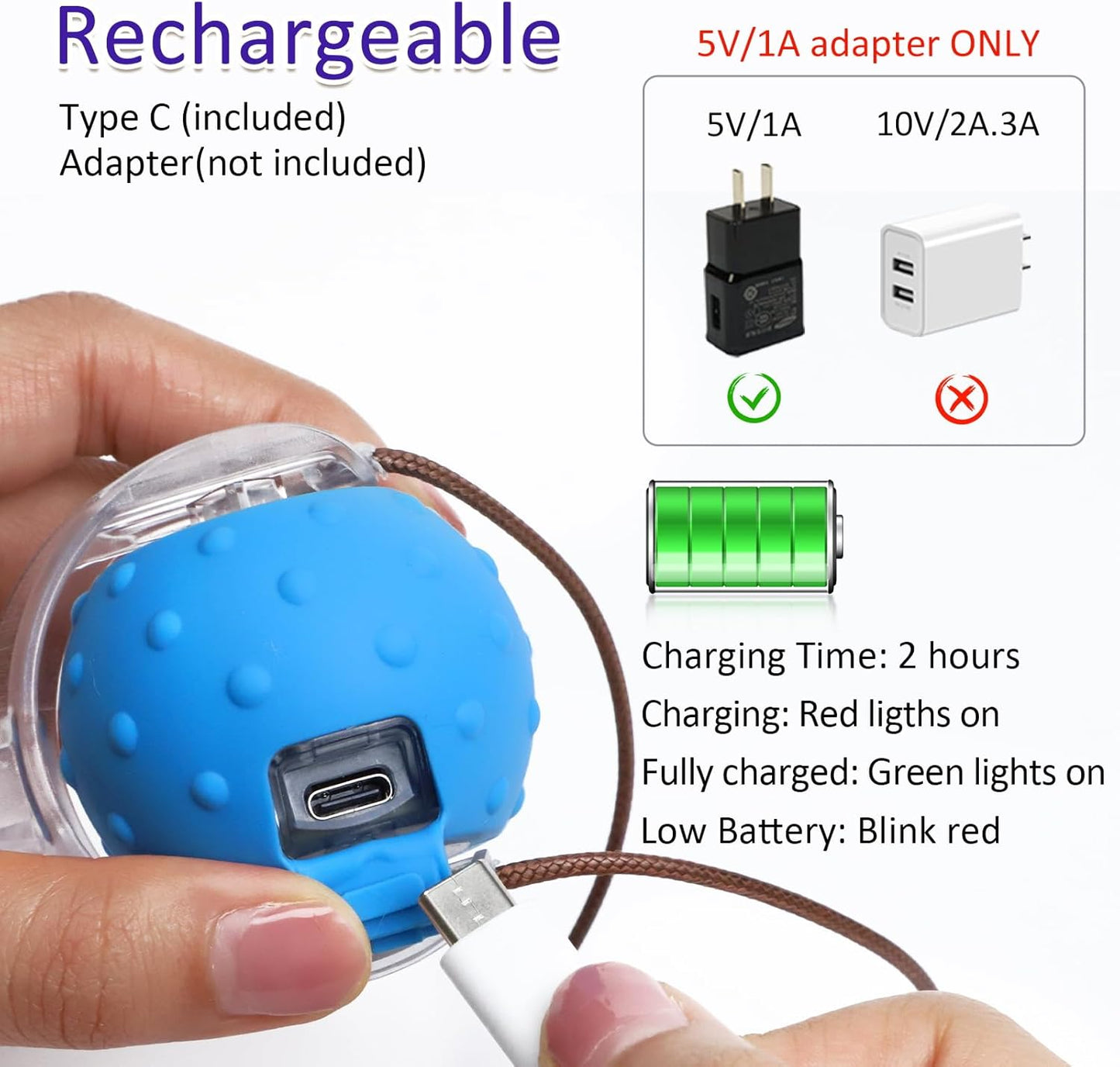 Interactive Cat Toys Ball for Indoor Cats Fast Rolling on Carpet, Chirping & Motion Activate Cat Toys (Blue Centipede)