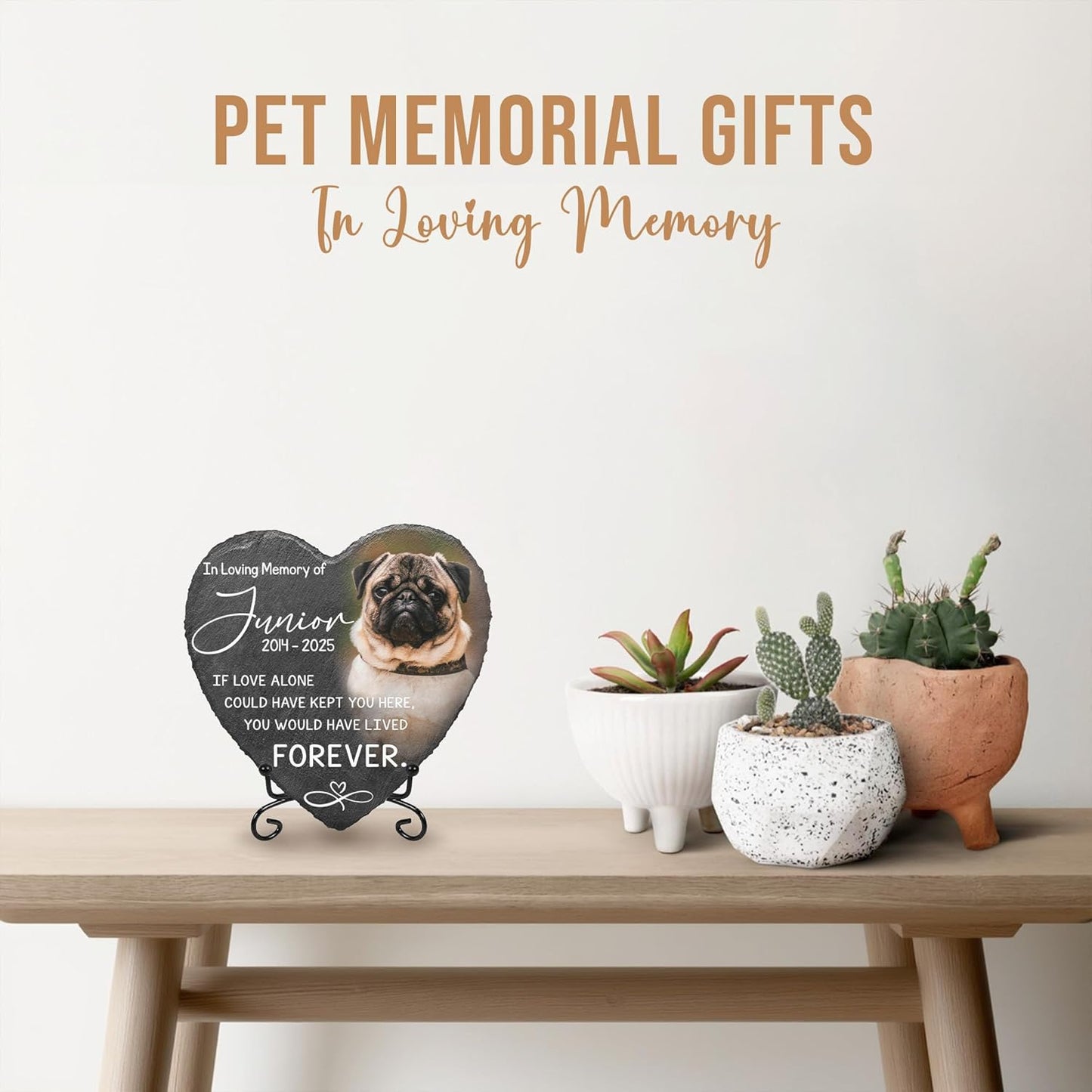 Personalized Dog Memorial Stone for Dog Memories | Beloved Pet Memorial Stones for Dogs Personalized Gifts Pets | Pet Memorials for Dogs with Photo | Custom Plaque Stone for Furry Friend Loss