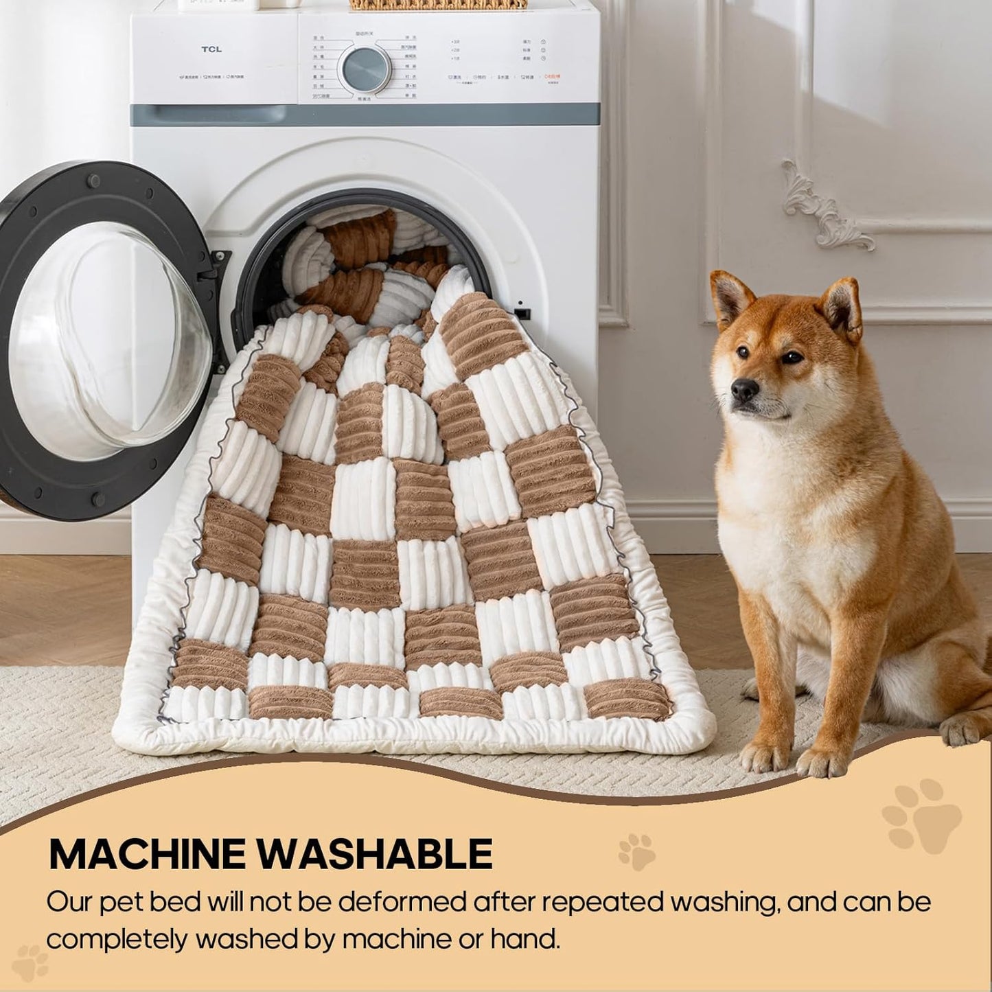 Couch Cover for Dogs Washable, Soft Flannel Dog Couch Cover, Non Slip Pet Couch Covers for Sofa, Couch Protector for Dogs Large Medium Small Size (Brown, 27.56 x 59 inch)