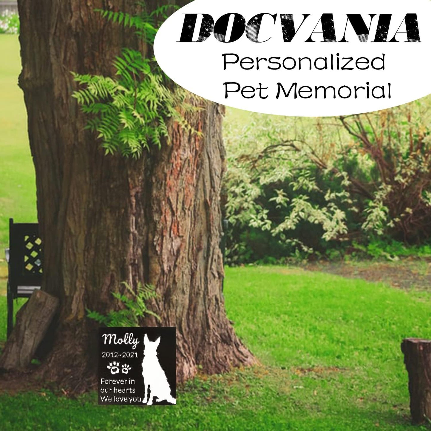 Pet Memorial Stone Cat Dog Pet Memorial Personalized Pet Grave Markers Customized Pet Grave Markers with Pet Name are a Sympathy Gift for The Loss of a Pet (Acrylic)