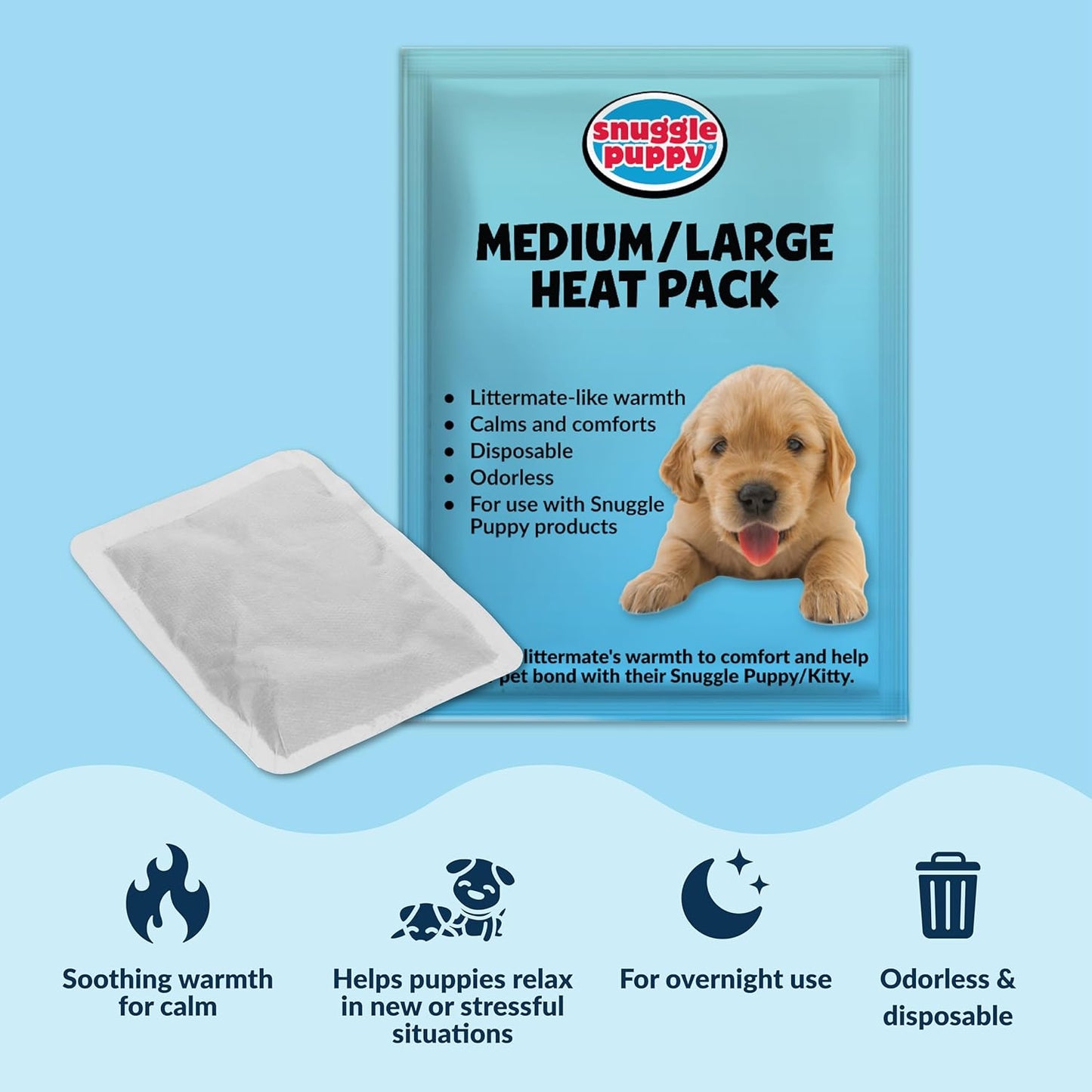 Original Snuggle Puppy Toys - Heartbeat Puppy for Dogs - Pet Anxiety Relief and Calming Aid - Comfort Dog Toys for Behavioral Training