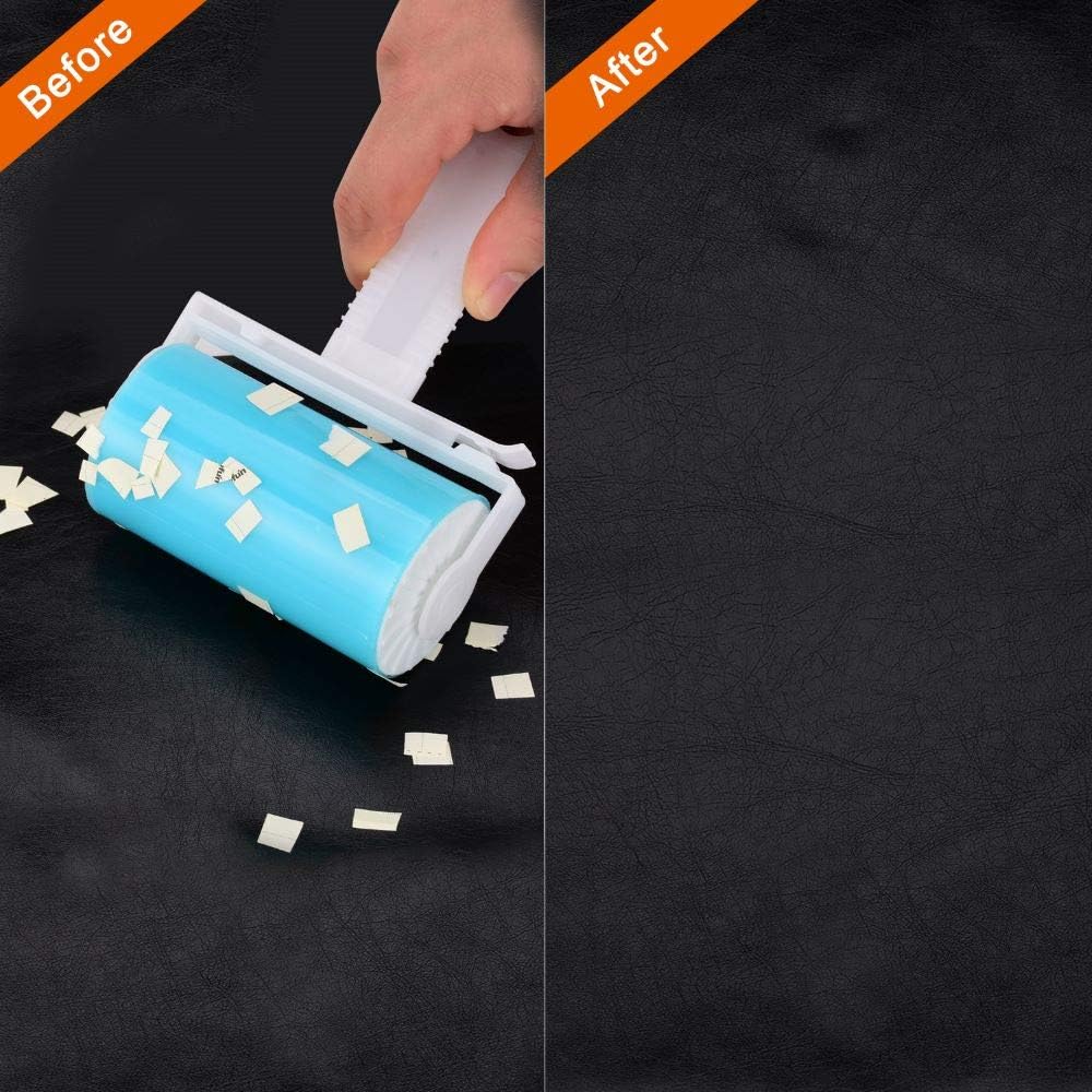 Lint Roller 5 Pack, Reusable Washable Lint Roller Sticky Gel Lint Remover Pet Hair Remover Cleaner for Clothes, Travel Essentials Household Use, Include Large Small Size