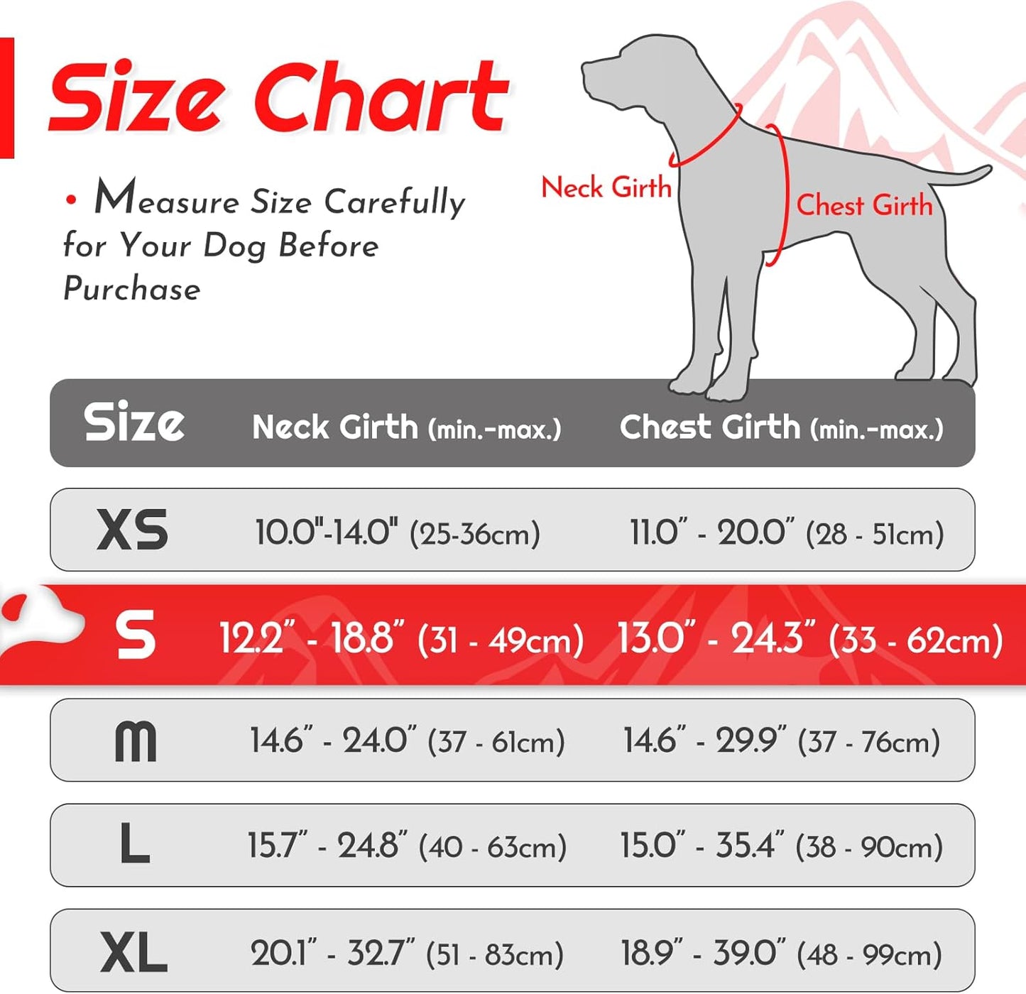 Eagloo Dog Harness for Small Dogs, No Pull Adjustable Service Vest with Control Handle，Red, S