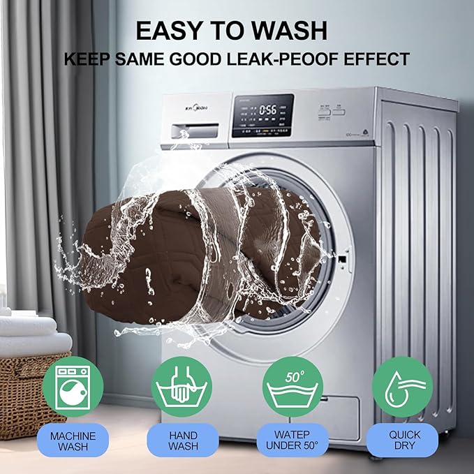 Smiry Waterproof Dog Blanket, 40x50 Inch Soft Pet Bed Cover Reversible, Washable Sofa Couch Furniture Protector for Small Medium Large Dog Puppy Cat, Chocolate/Dark Grey