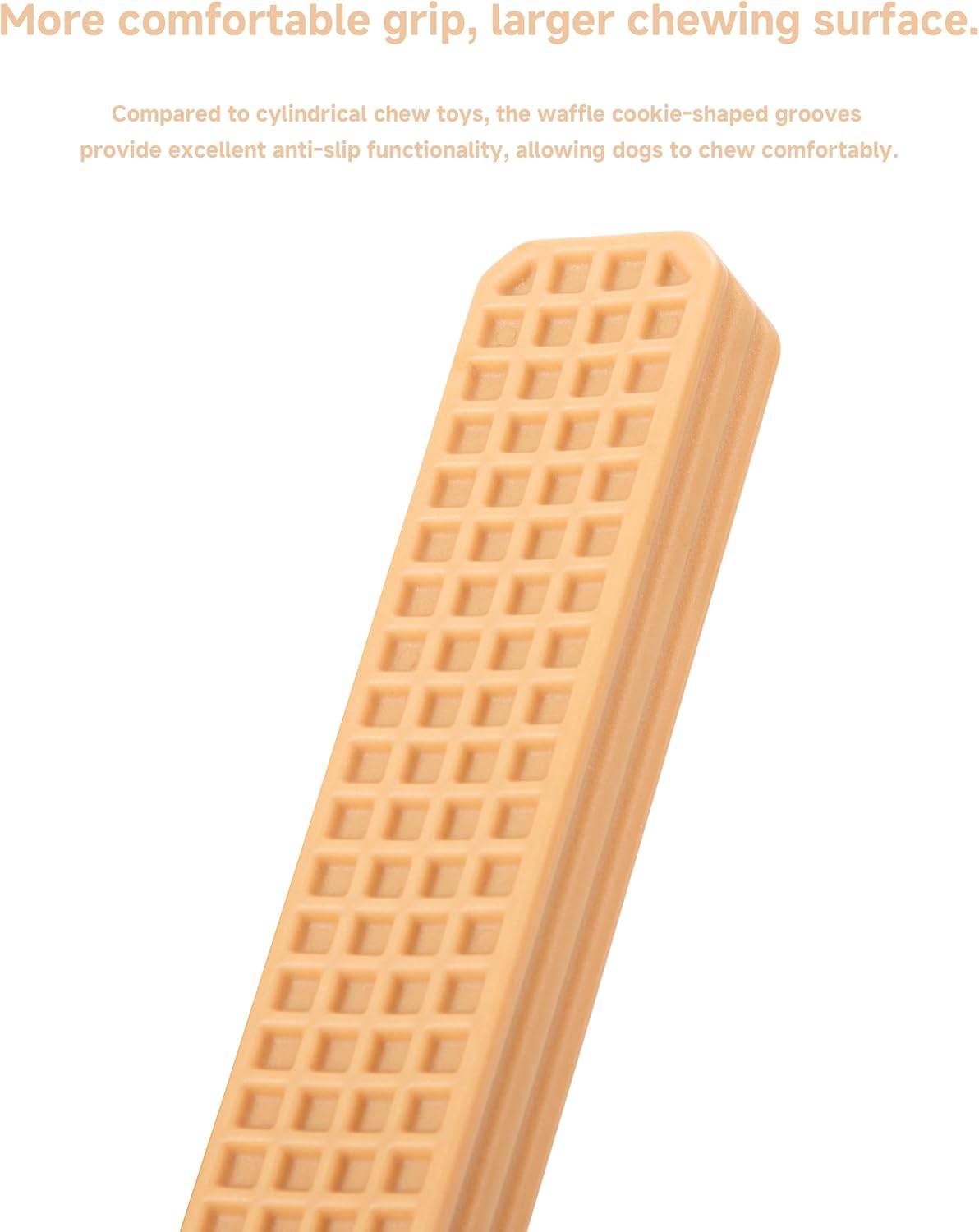 Durable Chew Toy for Medium Dogs - Peanut Butter Flavor Dental Chew Toy, Long-Lasting Nylon for Aggressive Chewers, Reduces Tartar and Plaque