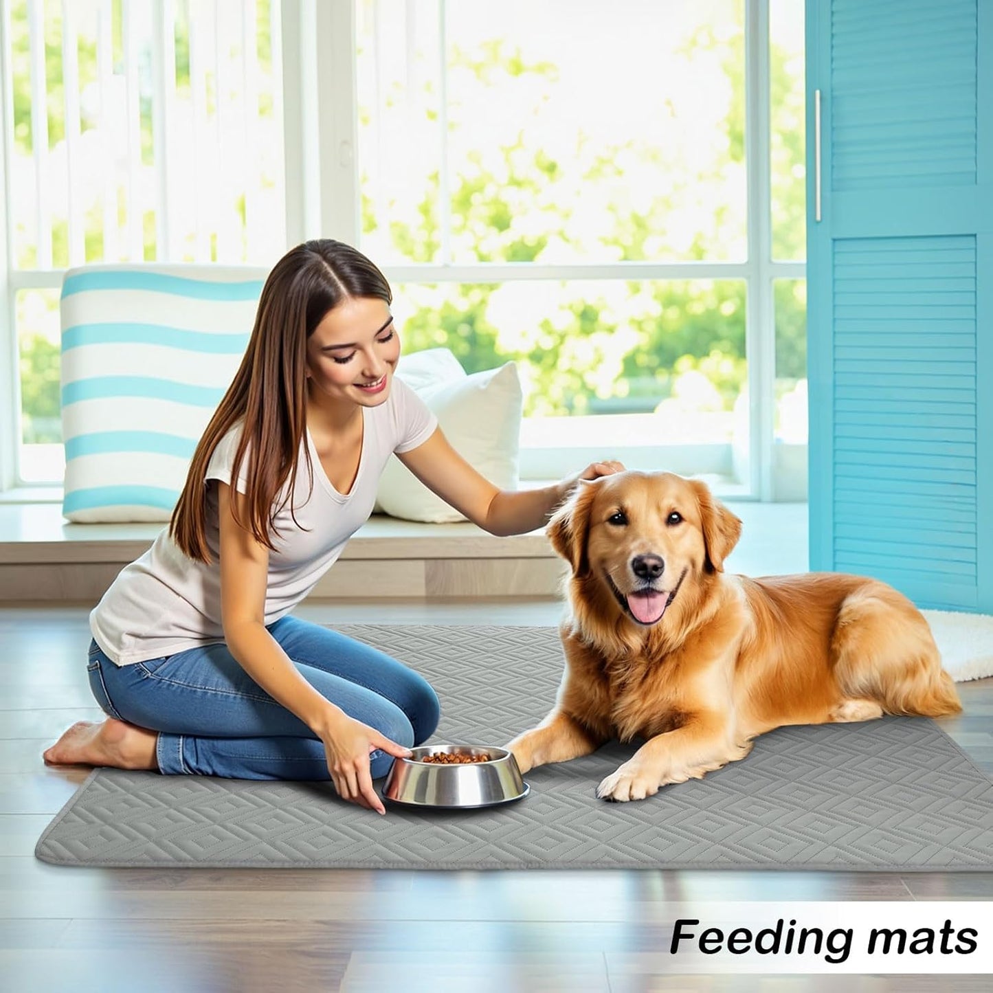 hyha Waterproof Dog Blanket, Soft Pet Bed Blankets, Waterproof Sofa Couch Cover for Dogs Washable, Reversible Pet Couch Covers for Sofa Furniture (30x90 Inch, Grey/Dark Grey)