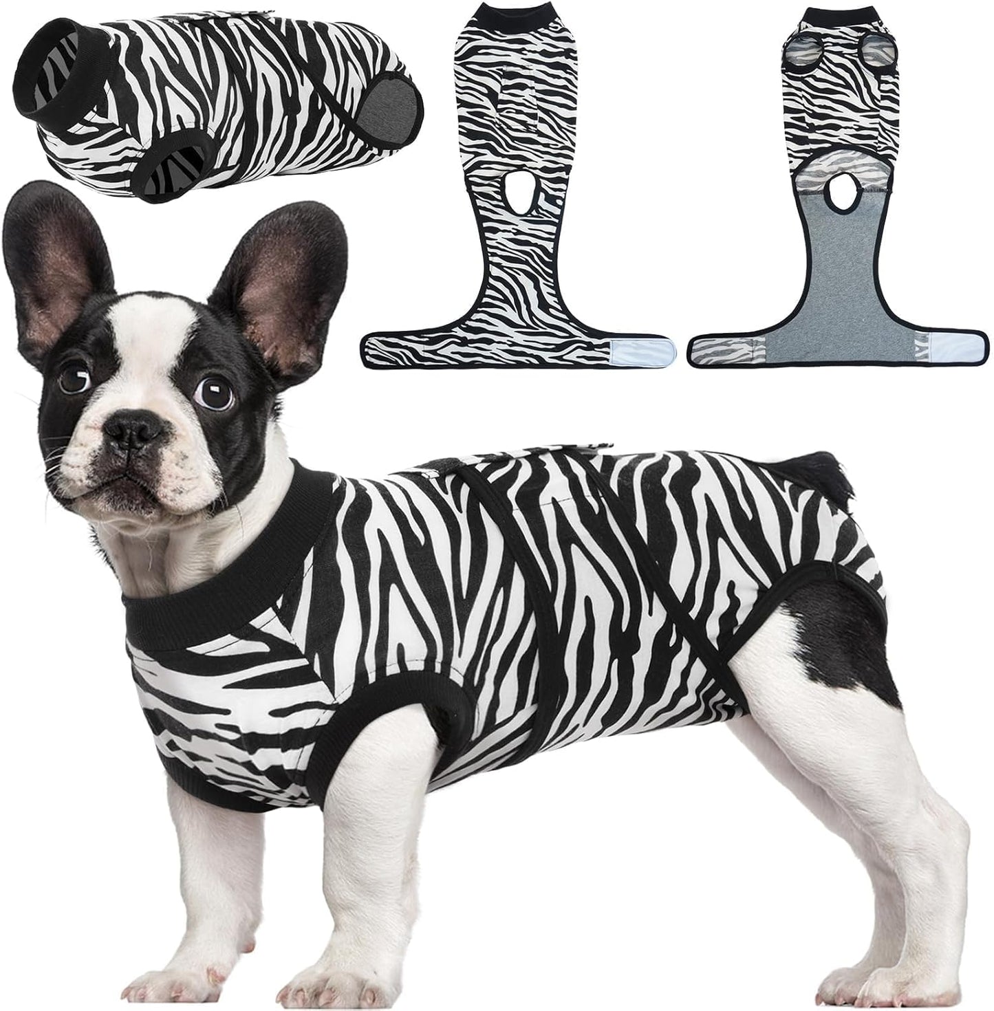 Kuoser Dog Surgery Recovery Suit, Recovery Suit for Female Male Dogs, Dog Onesie After Surgery Spay Neuter, Anti-Licking Pet Surgical Recovery Snugly Suit, Bodysuit for Abdominal Wounds Skin Disease