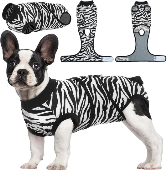 Kuoser Dog Surgery Recovery Suit, Recovery Suit for Female Male Dogs, Dog Onesie After Surgery Spay Neuter, Anti-Licking Pet Surgical Recovery Snugly Suit, Bodysuit for Abdominal Wounds Skin Disease