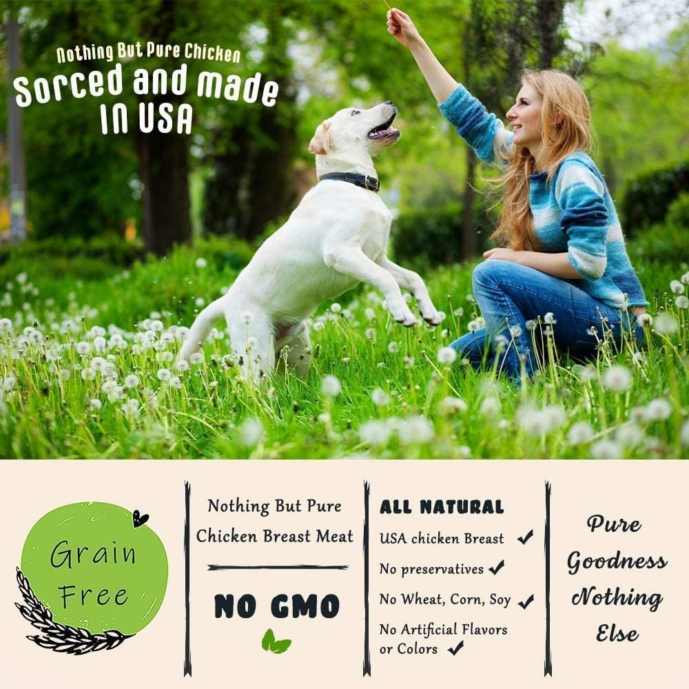 American Paws Dehydrated Chicken Feet Dog Treats, Only One Ingredient, No Additives, Made and Sourced in USA (1LB)