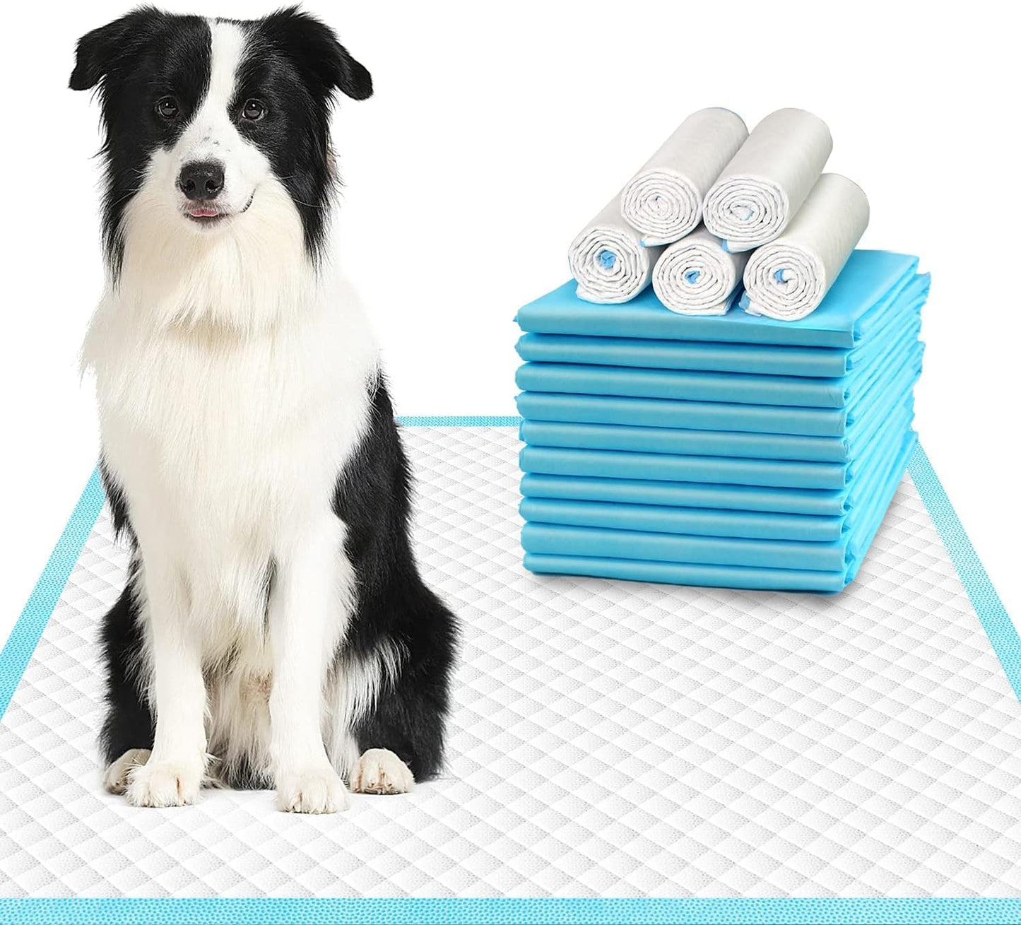 Extra Large Dog Pads 28"x34", 30 Count Thicker Puppy Pads XL, Super Absorbent Pee Pads for Dogs, Disposable Incontience Underpads for Doggies, Cats, Rabbits, Pups, Leak-Proof Pet Potty Mats