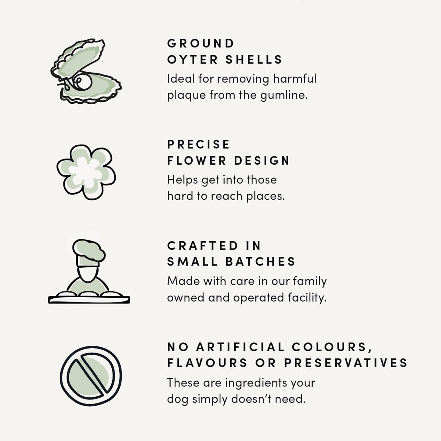 Crumps' Naturals Bacon Dental Dog Treats (10 count), 7"