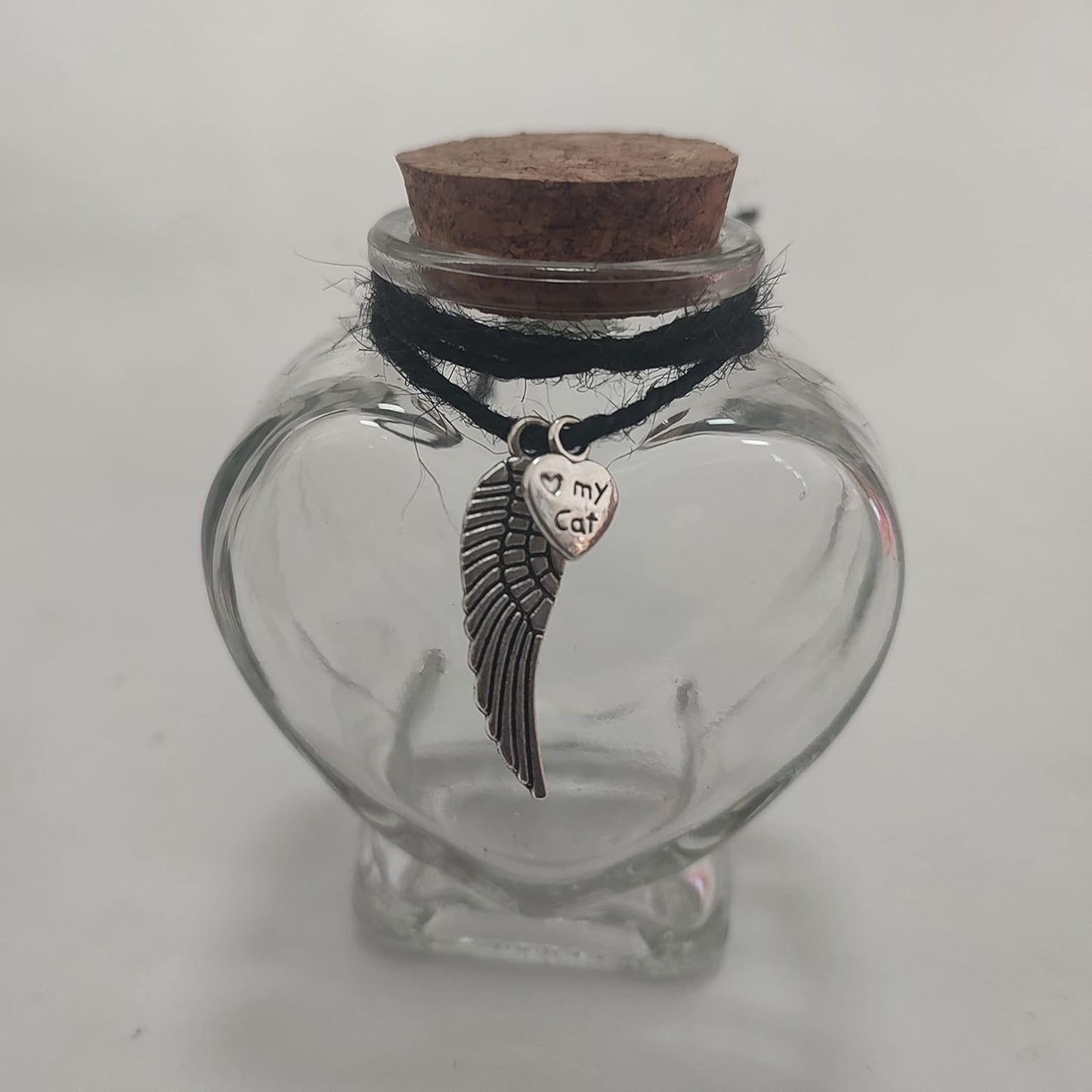 Fight Club Memorial Bottle for pet Hair，Pet Fur Memorial Fur Keepsake，Dog cat Keepsake Fur, pet Memorial urn (cat)