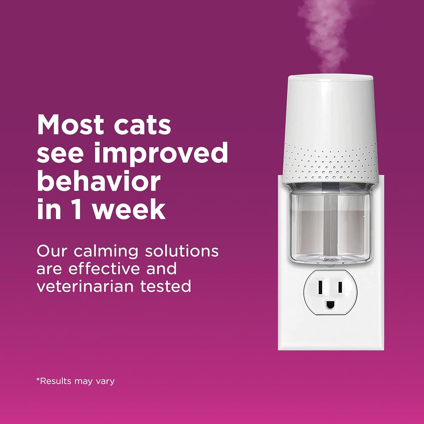 Comfort Zone 2 Pack Cat Calming Diffuser Refills; 30-day Refills; Pheromones Help Cat Anxiety