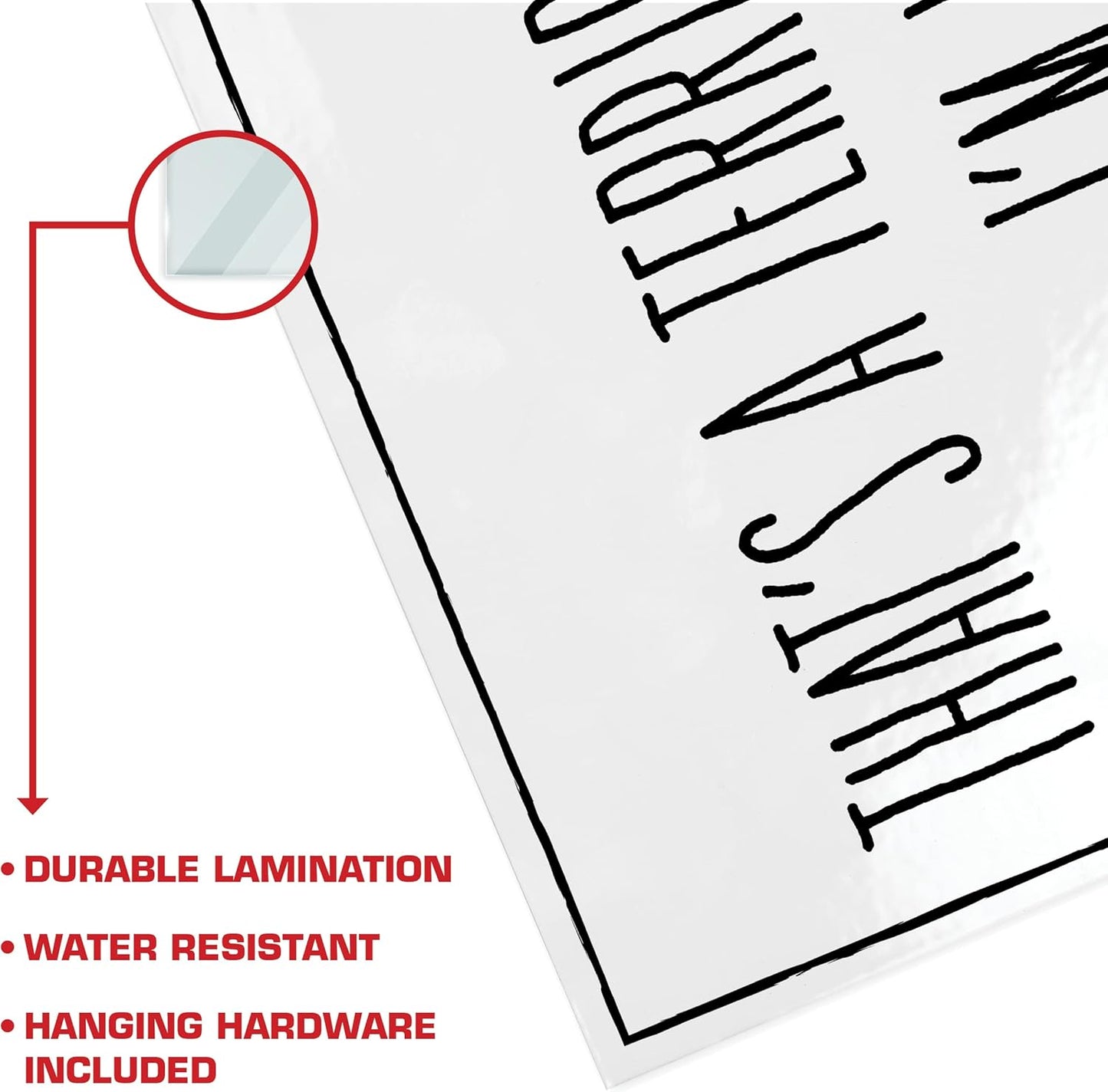 Funny Sign - That's A Terrible... 8.5" x 11" Laminated Sign, Funny Office Decor, Home Office Decor, Bundled with Mounting Putty and Adhesive Hook & Loop Dots for Easy Mounting - ENVISIONED Signage