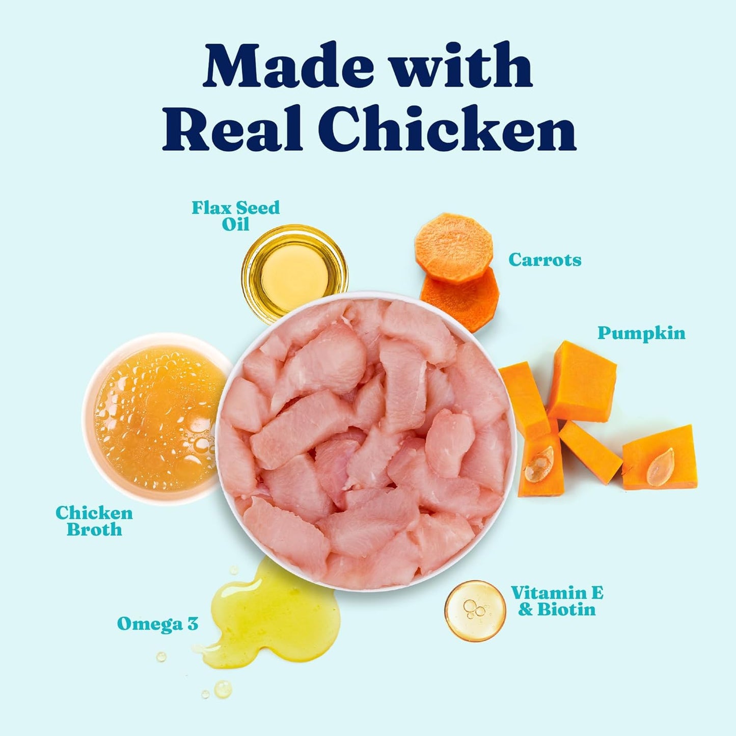 Solid Gold Wet Dog Food Topper & Meal Cups - for Adult & Senior Small Breed & Large Breed Dogs - W/Salmon, Chicken & Superfoods for Sensitive Stomachs, Gut Health & Skin & Coat Support - 3.5oz/6 Pack