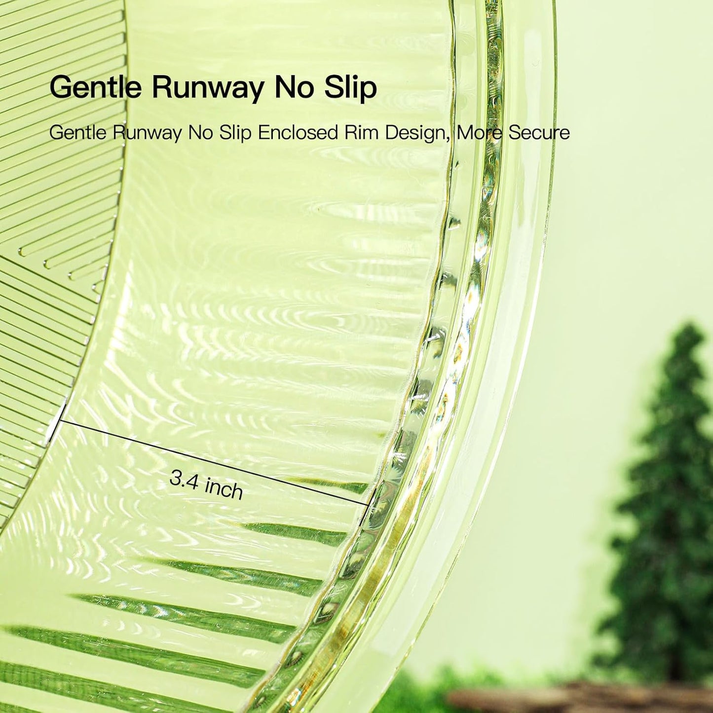 Super-Silent Hamster Exercise Wheel: Silent Spin Toys Hamster Running Wheels with Height Adjustable Stand for Hamsters Gerbils Mice Or Other Small Animals -6.5inch Purple