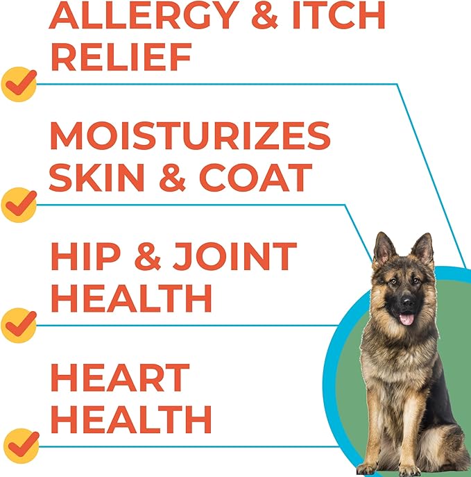 Omega 3 Alaskan Fish Oil Treats for Dogs 540 Ct - Dry&Itchy Skin Relief + Allergy Support - EPA&DHA Fatty Acids - Natural Salmon Oil Chews, Hip&Joint Support - Chicken - Salmon Flavor - Made in USA