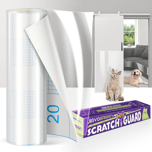 Cat Scratch Furniture Protector, 196.8" x 11.8" Couch Protector from Cat Claws, Thickened Transparent Self-Adhesive Furniture Protectors for Couch Protection from Cat Scratching