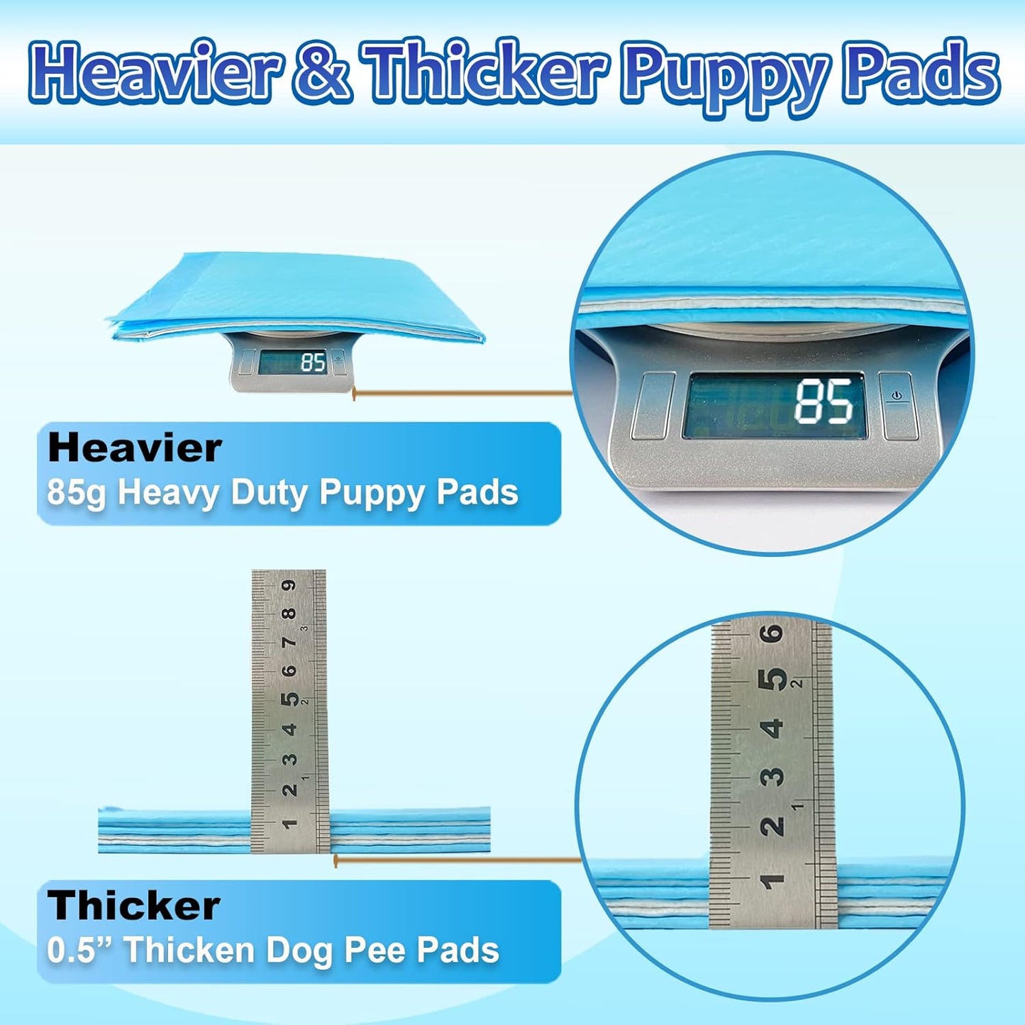 Dog Pee Pads Extra Large, 30 Count Thicken Absorbent for Dogs, 28"x34" Disposable Urine Bed for Doggy, Potty for Doggie, XL Puppy, Piddle X-Large for Travel